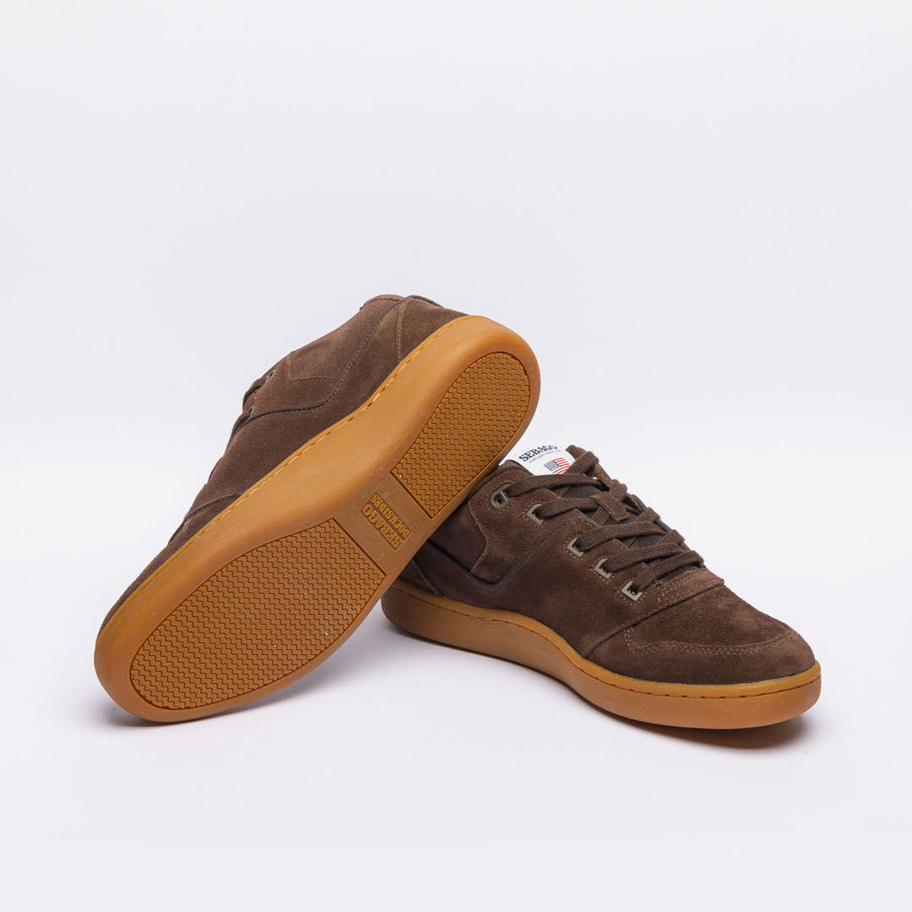 Sneaker da barca Sebago Hurricane Suede in camoscio marrone