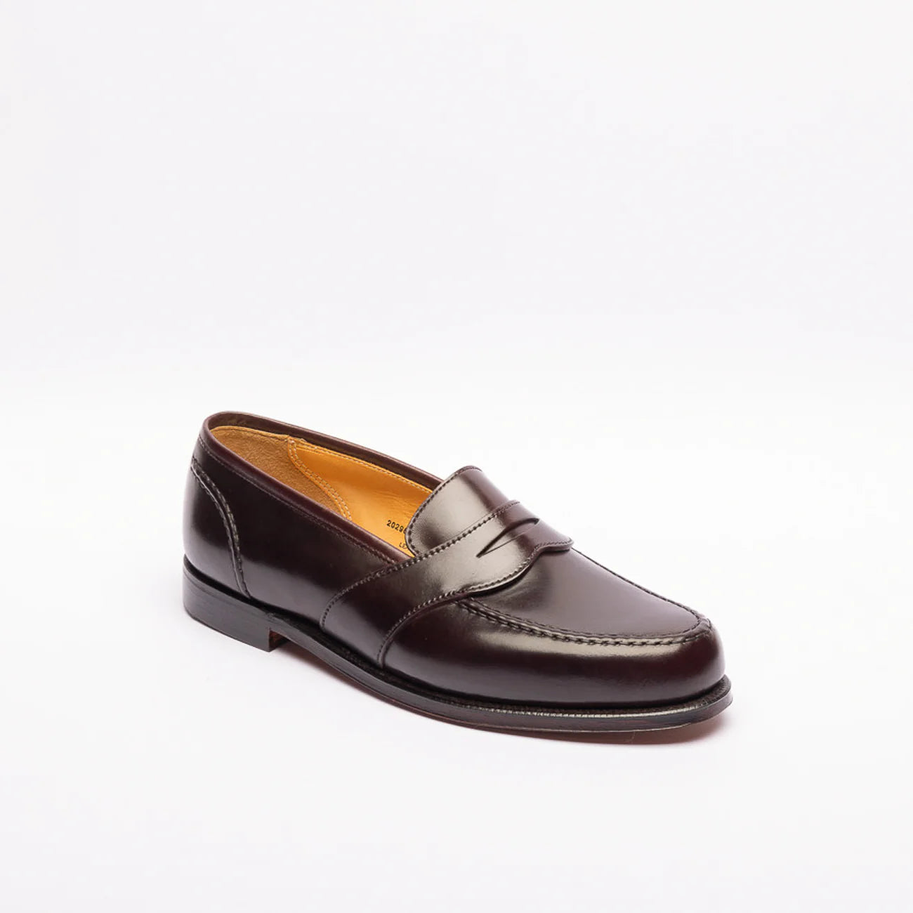 Mocassino penny Crockett & Jones Yale in pelle di cavallo bordeaux