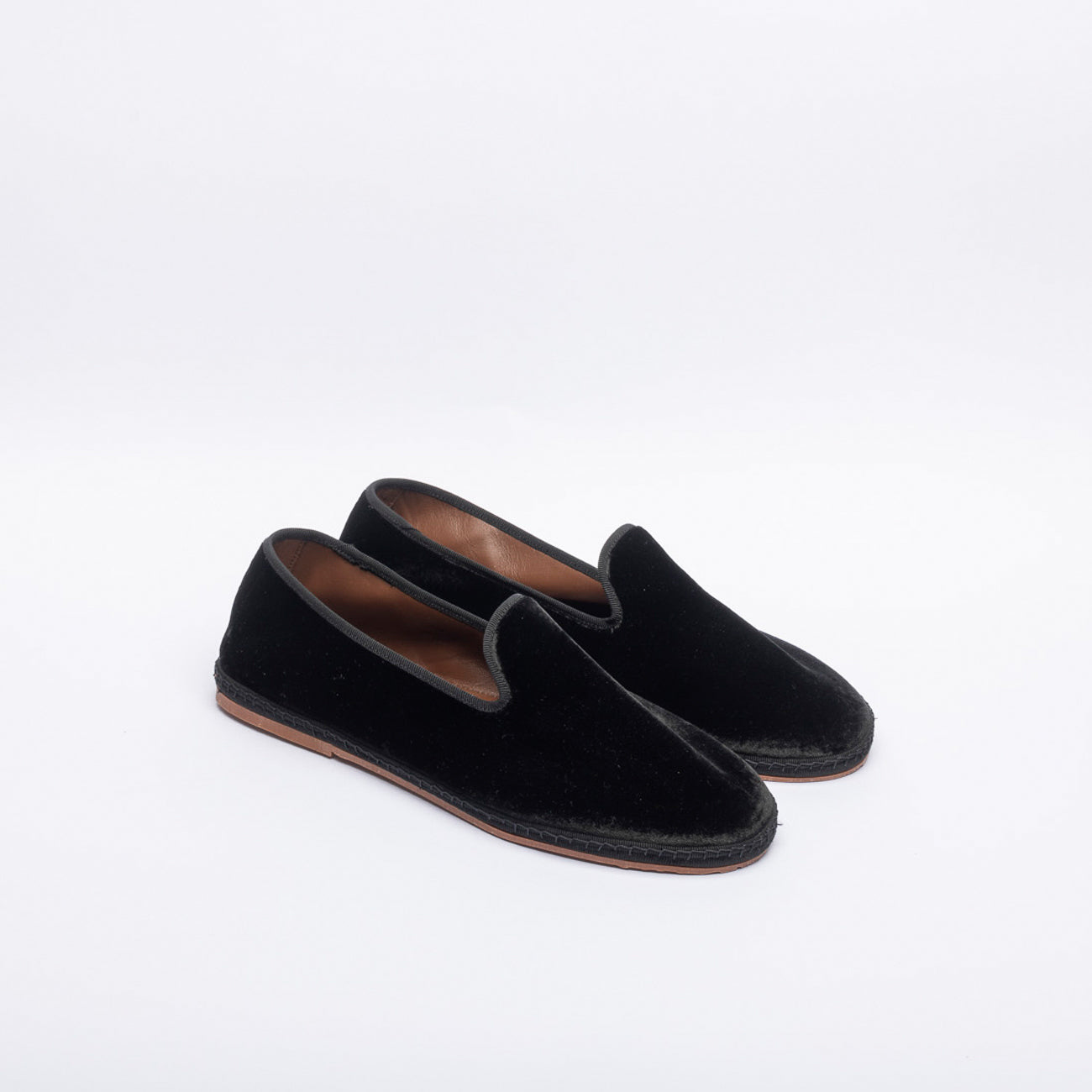 Friulana da uomo Miez in velluto nero