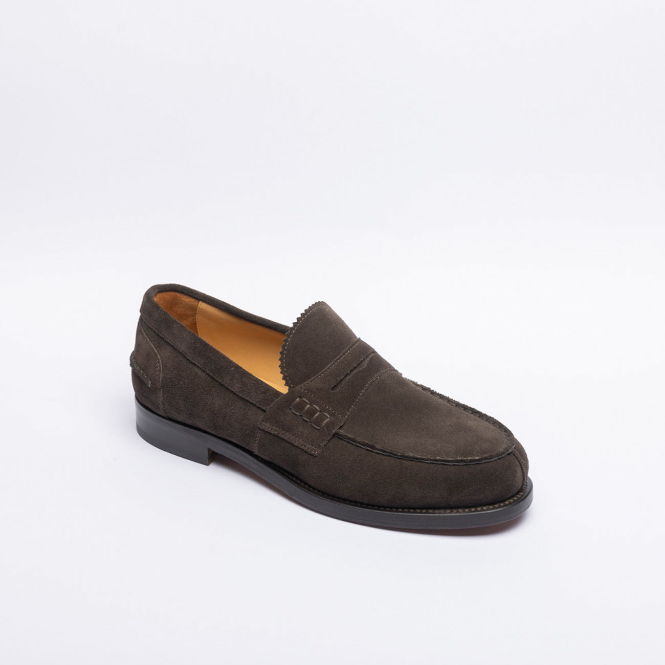 Mocassino penny Borghini GB02 in camoscio marrone
