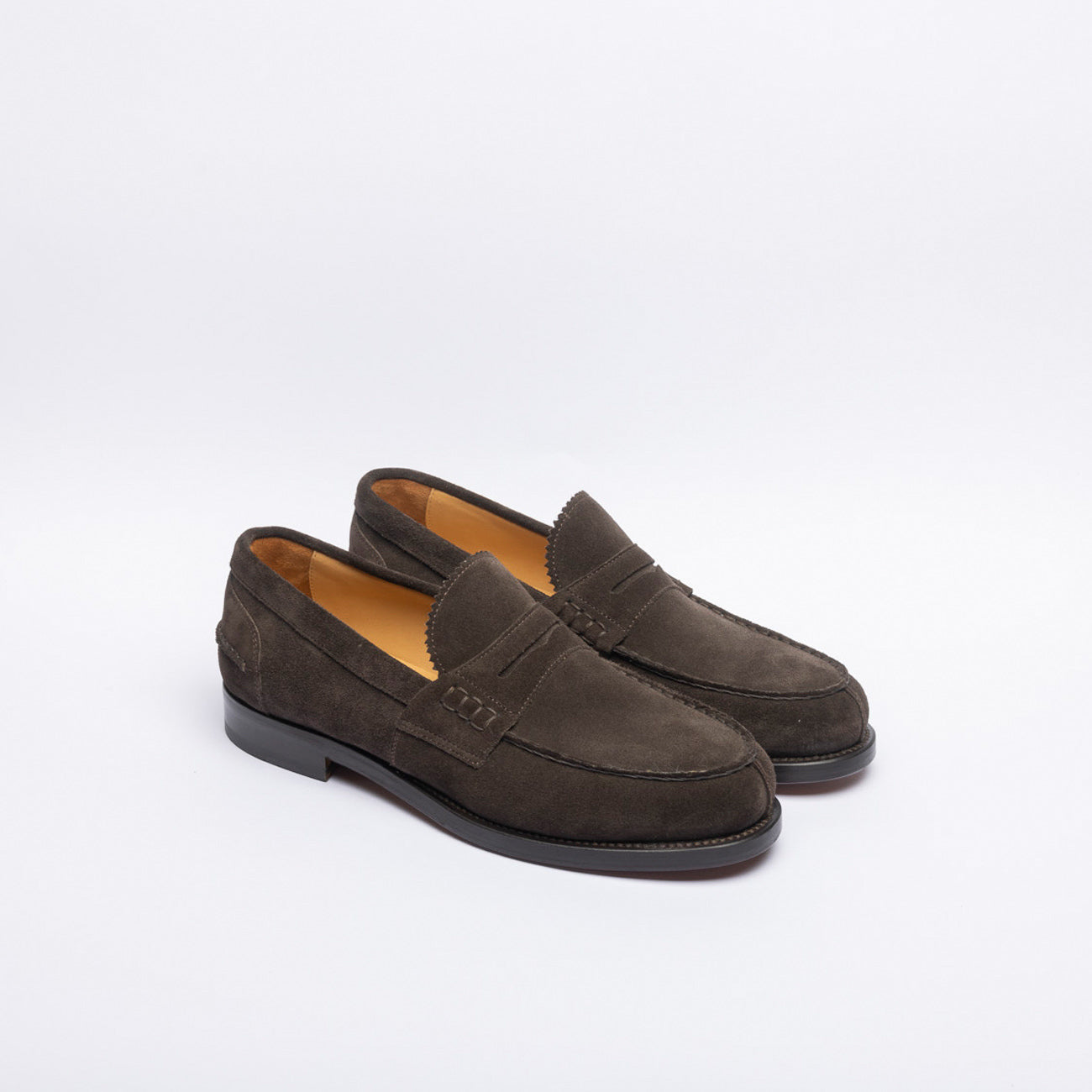 Mocassino penny Borghini GB02 in camoscio marrone