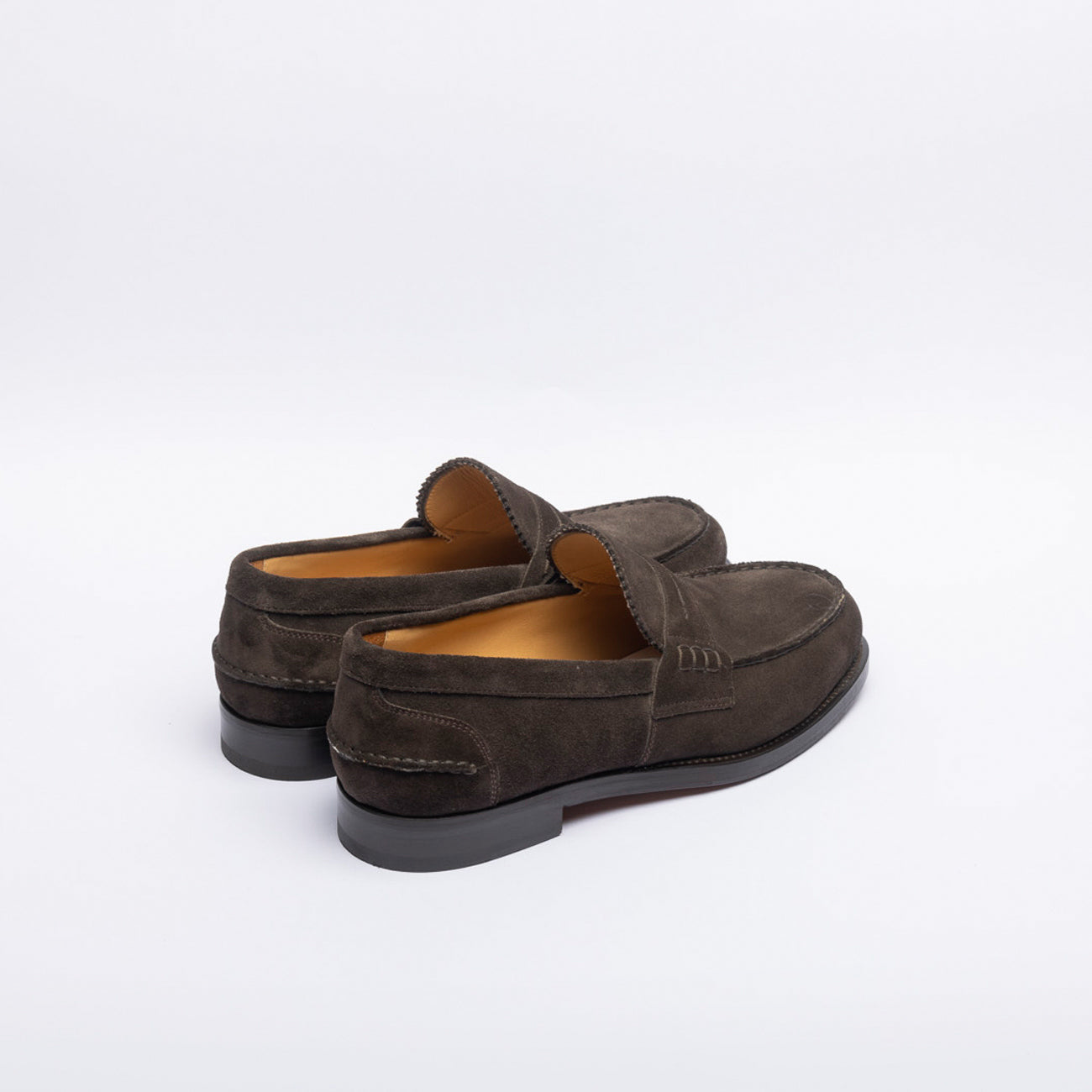 Mocassino penny Borghini GB02 in camoscio marrone