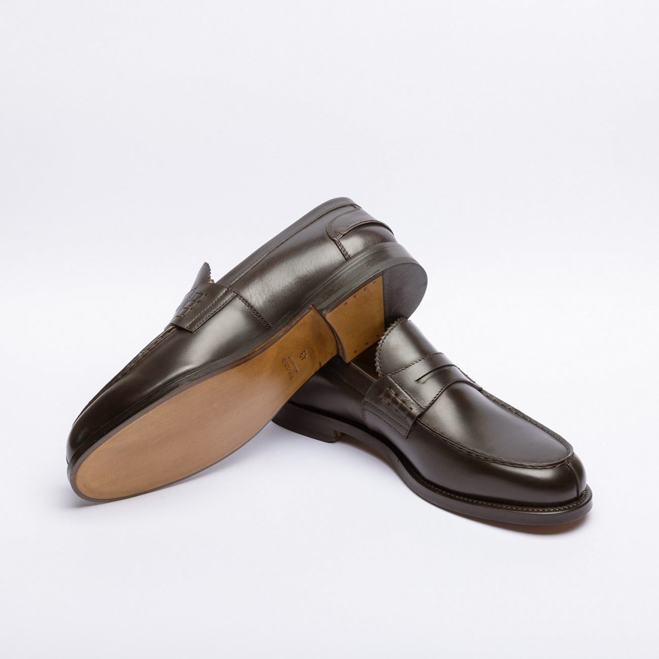 Mocassino penny Borghini GB02 in pelle marrone