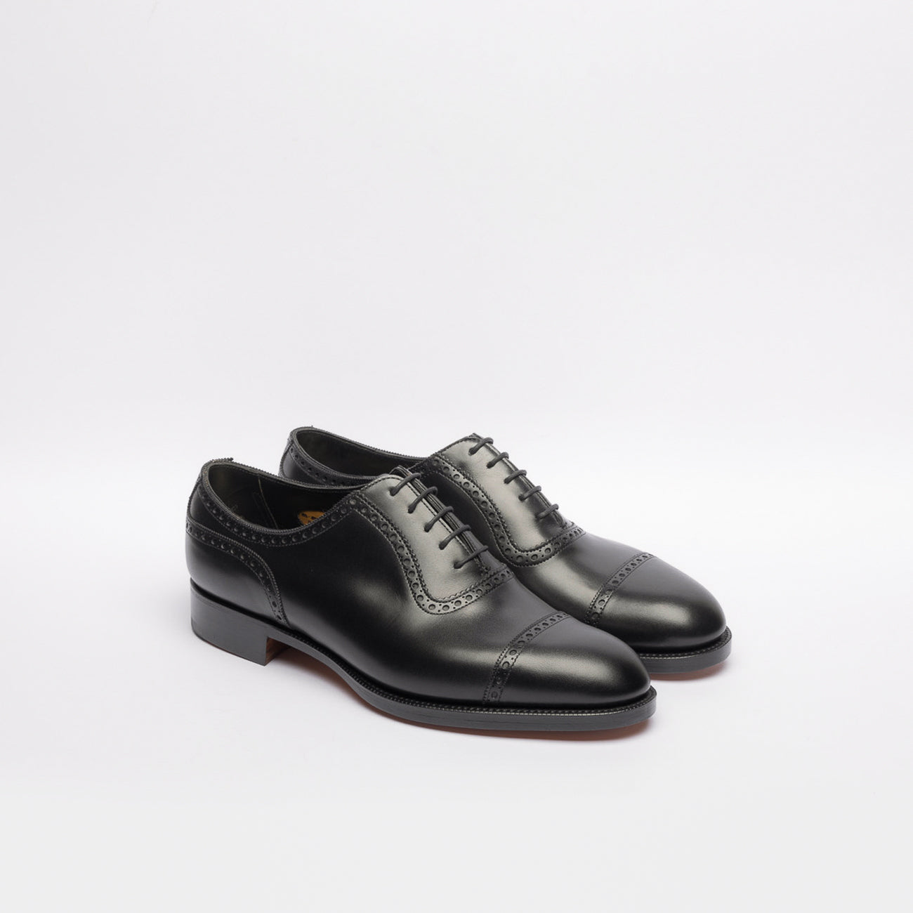 Edward Green Canterbury oxford lace-up in black leather