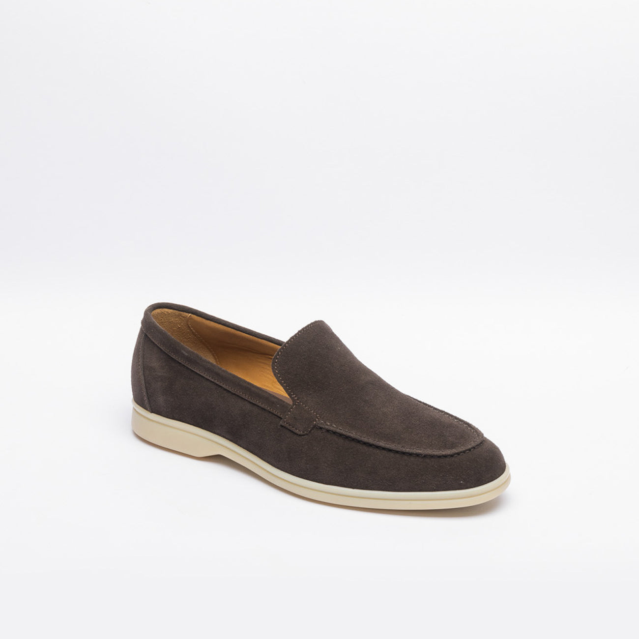 Mocassino slip-on Berwick 5543 in camoscio marrone