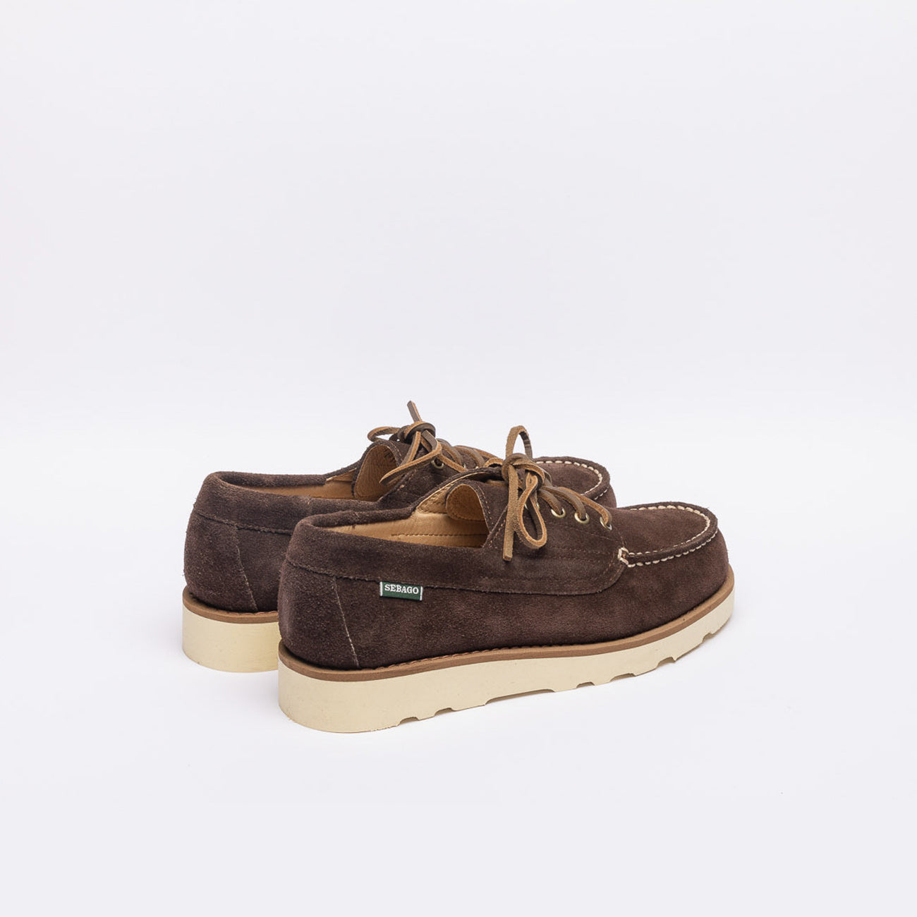 Stringata derby Sebago Askookfield Suede in camoscio marrone