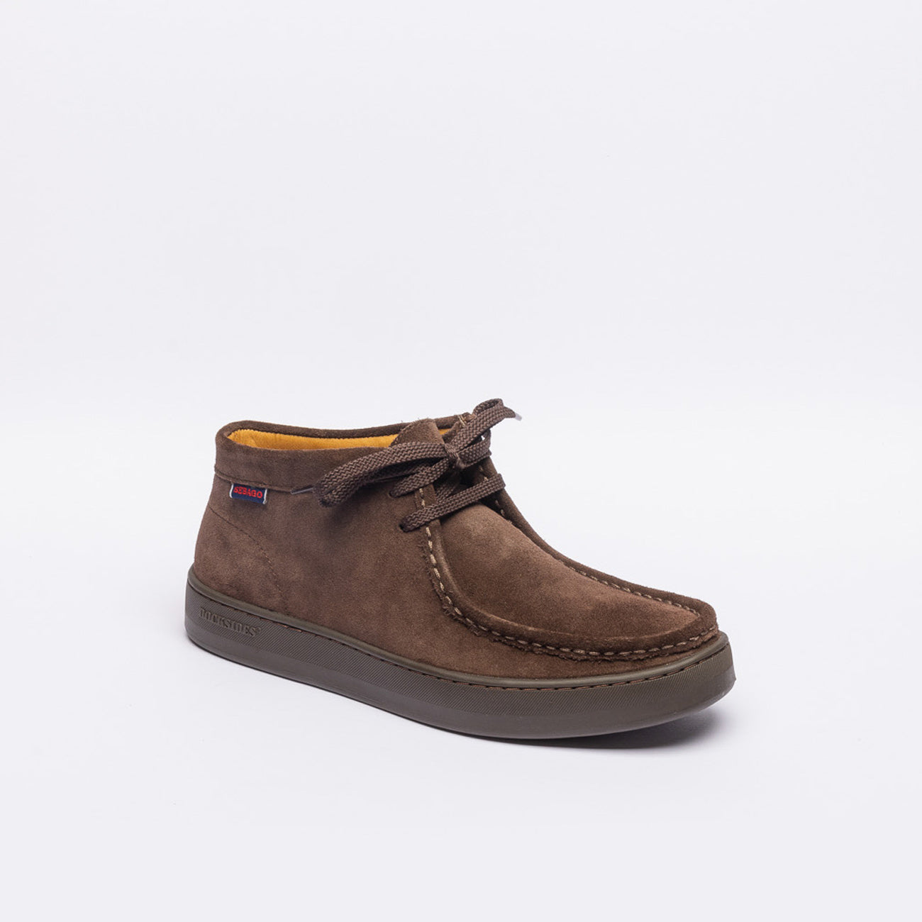 Stivale derby Sebago Harper Mid in camoscio marrone