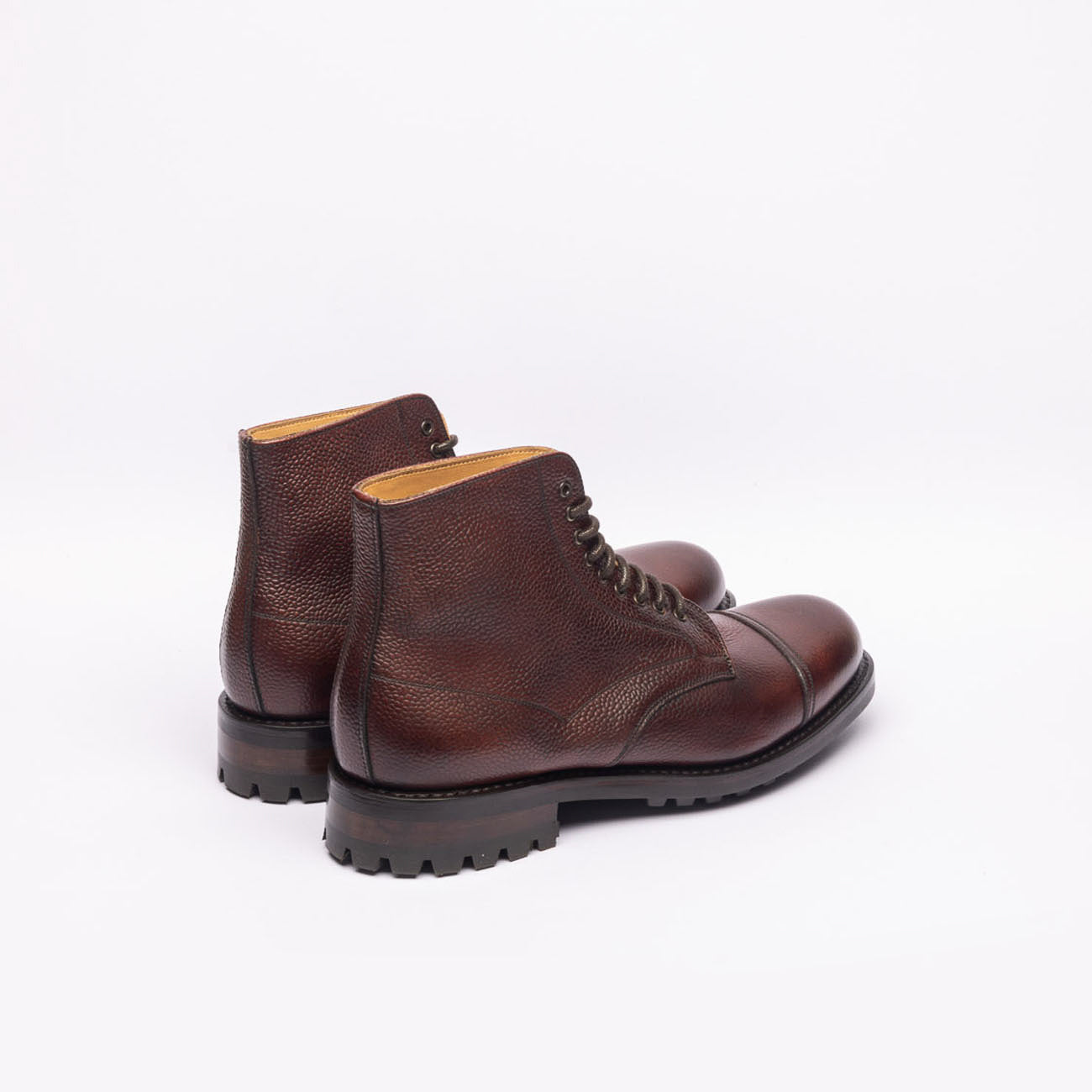 Stivale derby Cheaney Joseph & Sons Jarrow C in pelle martellata bordeax