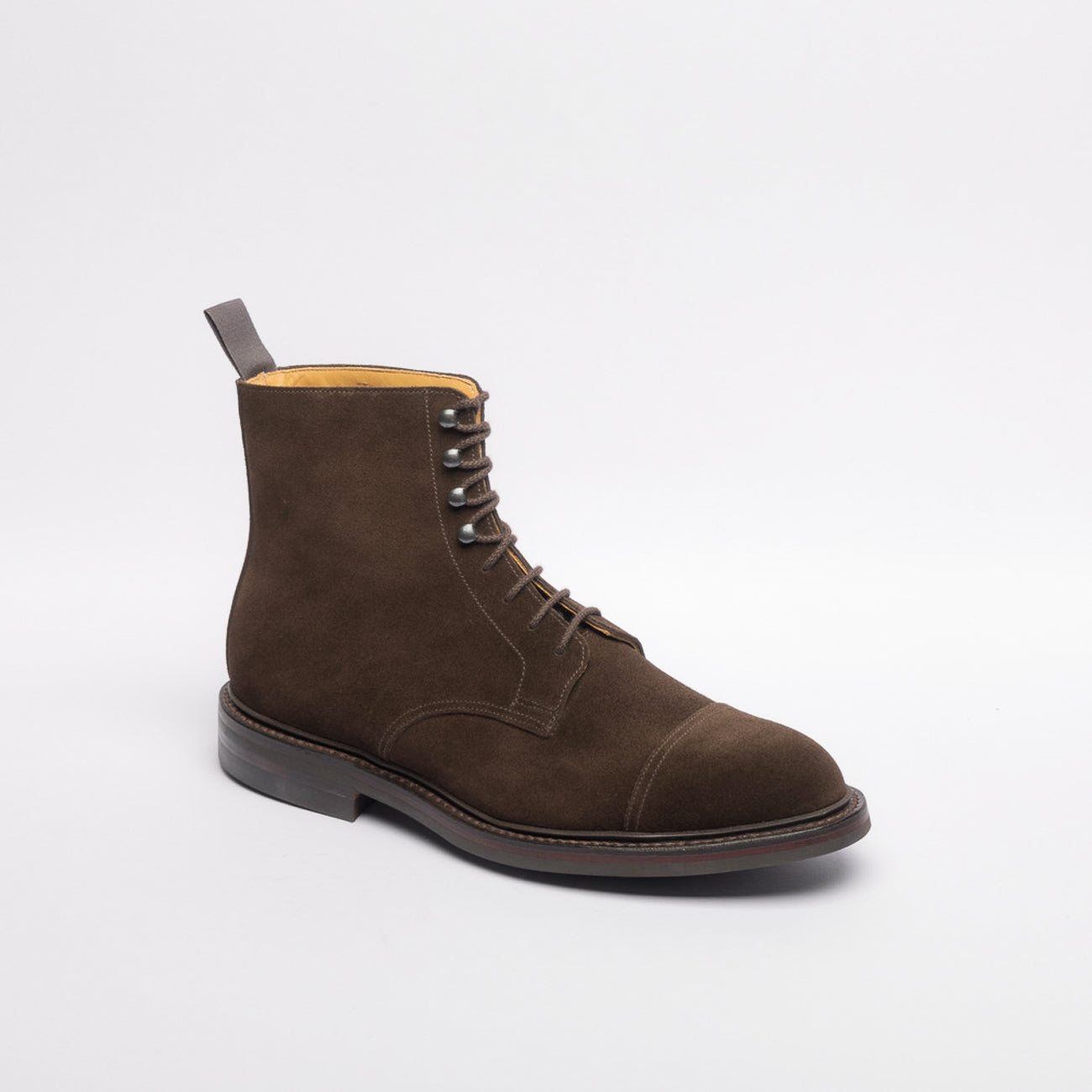 Stivale derby Crockett & Jones Coniston in camoscio marrone