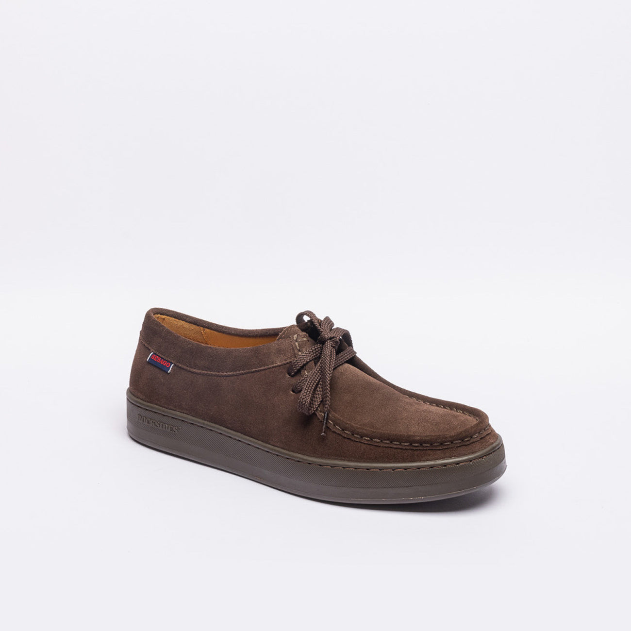 Stringata derby Sebago Harper in camoscio marrone
