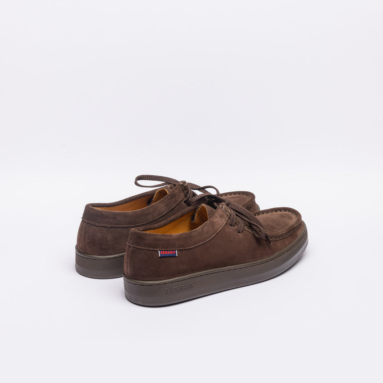 Stringata derby Sebago Harper in camoscio marrone