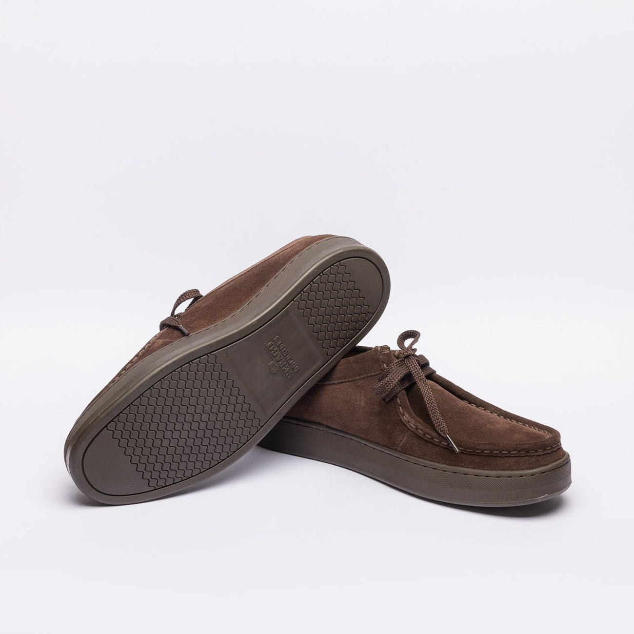 Stringata derby Sebago Harper in camoscio marrone