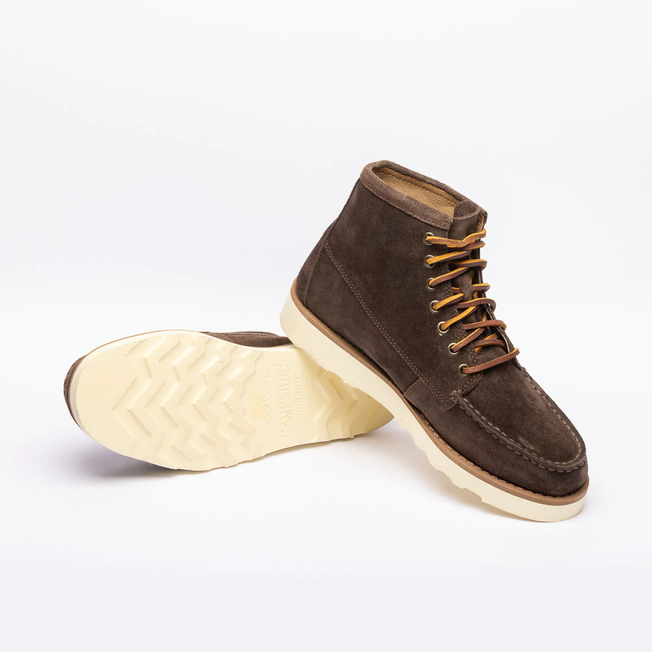 Sebago Tala Mid derby boot in brown suede