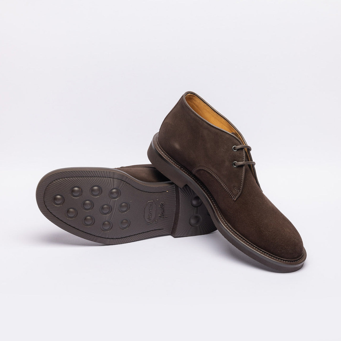 Stivale chukka Borghini 476 in camoscio marrone