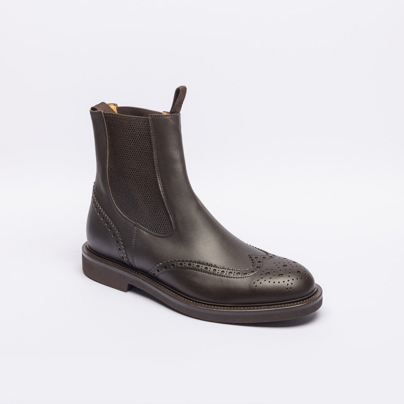 Stivale chelsea Borghini 484 in pelle marrone