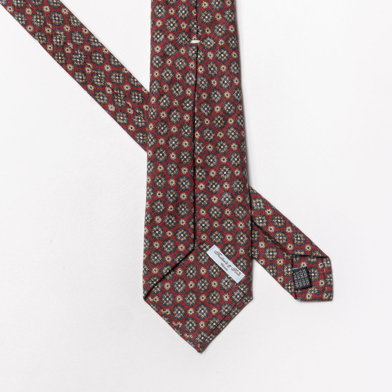 Cravatta 5 pieghe Tailor’s and Ties in seta rossa