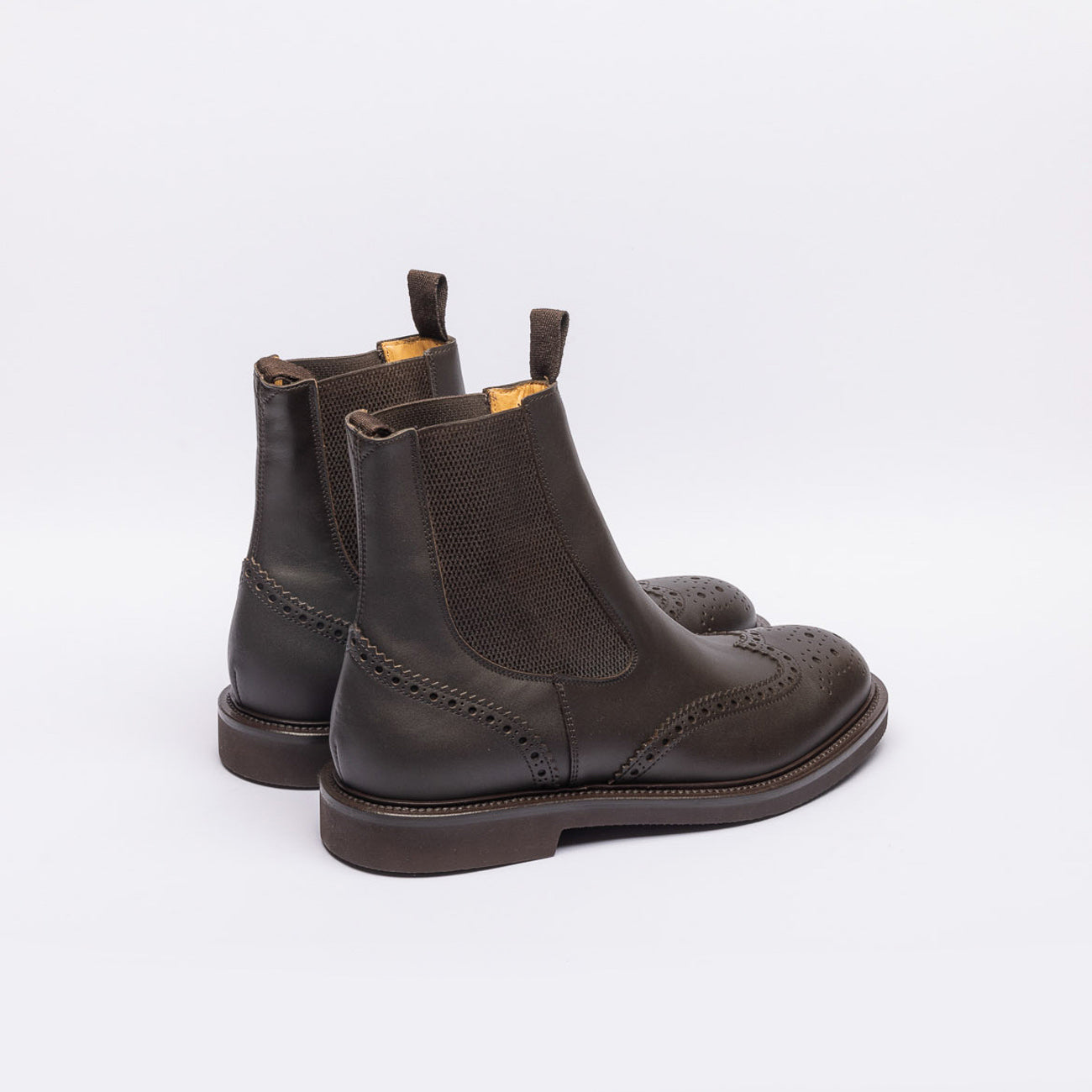 Stivale chelsea Borghini 484 in pelle marrone