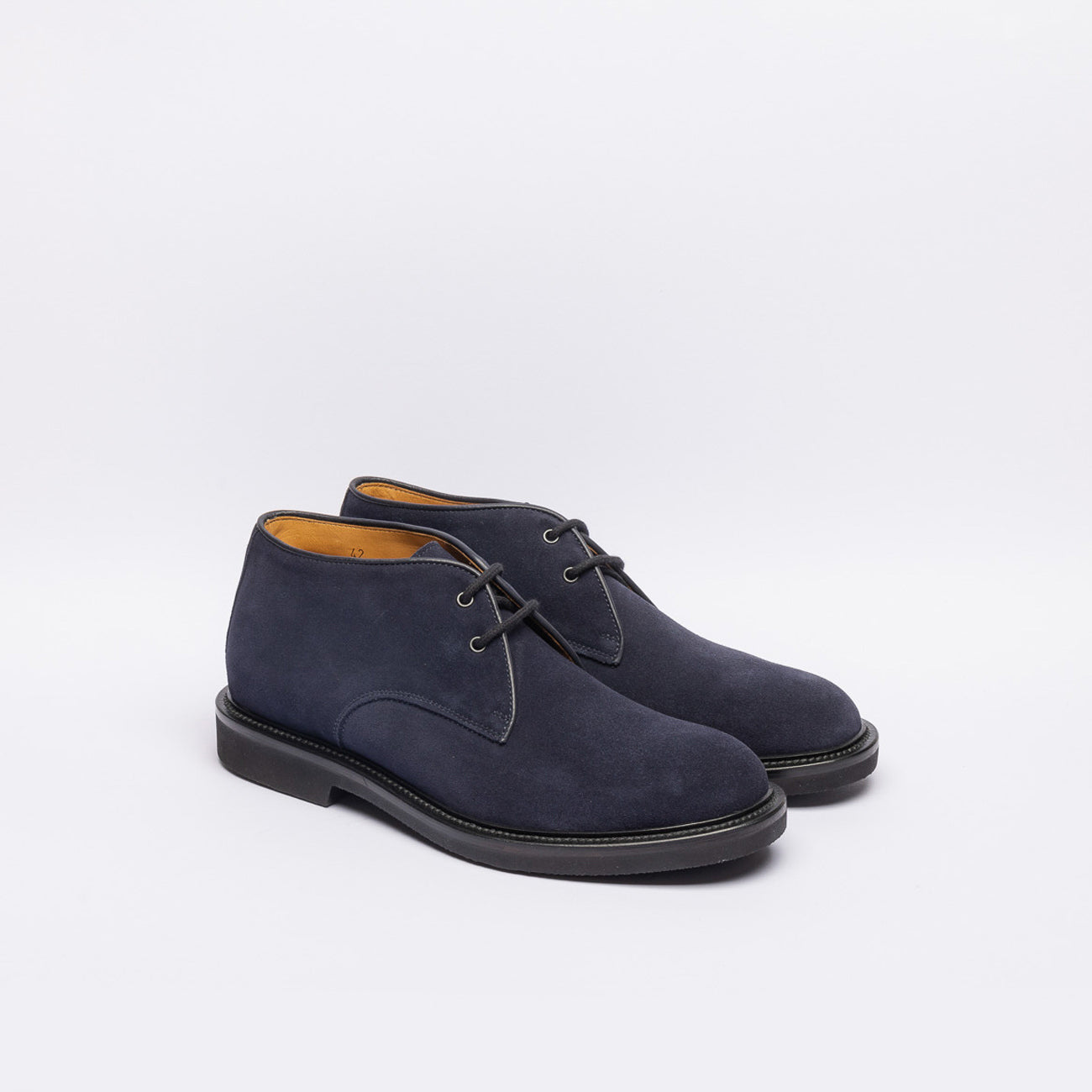 Stivale chukka Borghini 476 in camoscio blu