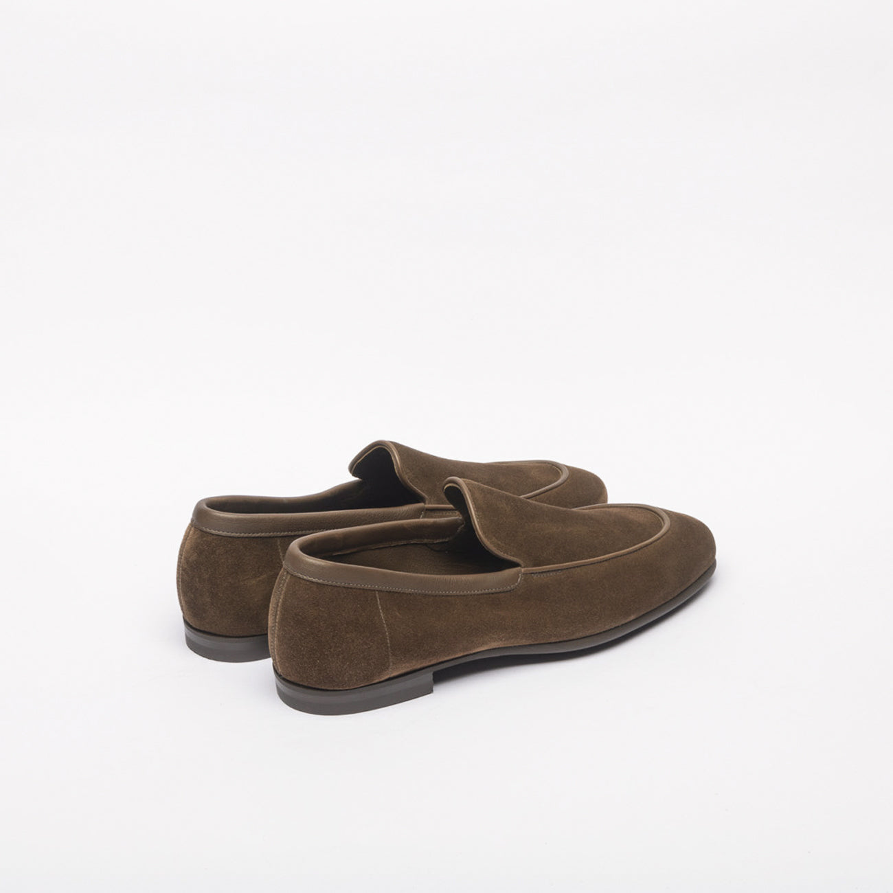 Mocassino slip-on John Lobb Tyne II in camoscio marrone