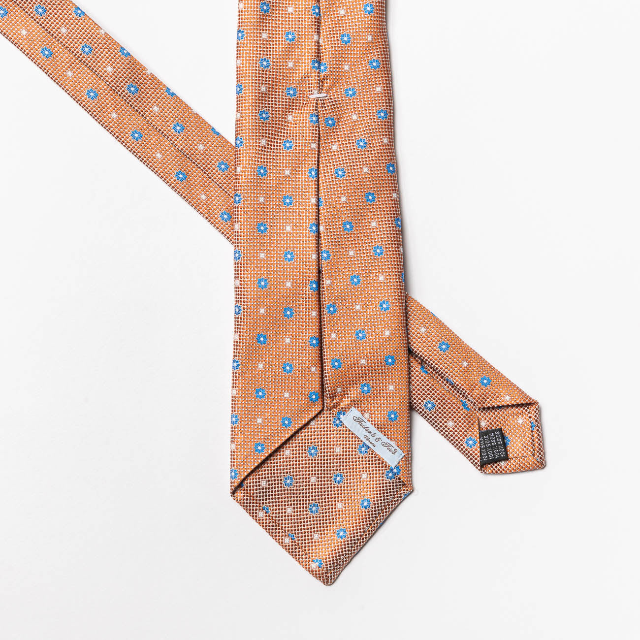 Cravatta 5 pieghe Tailor’s and Ties in seta arancione