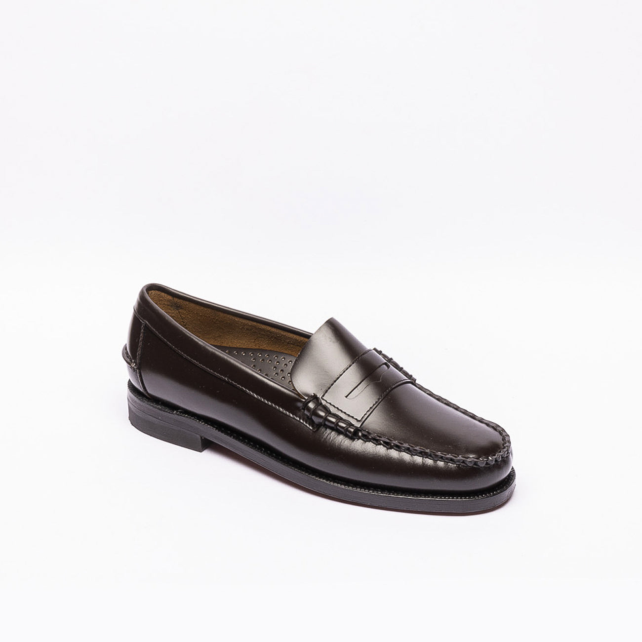 Sebago Classic Dan penny loafer in brown leather