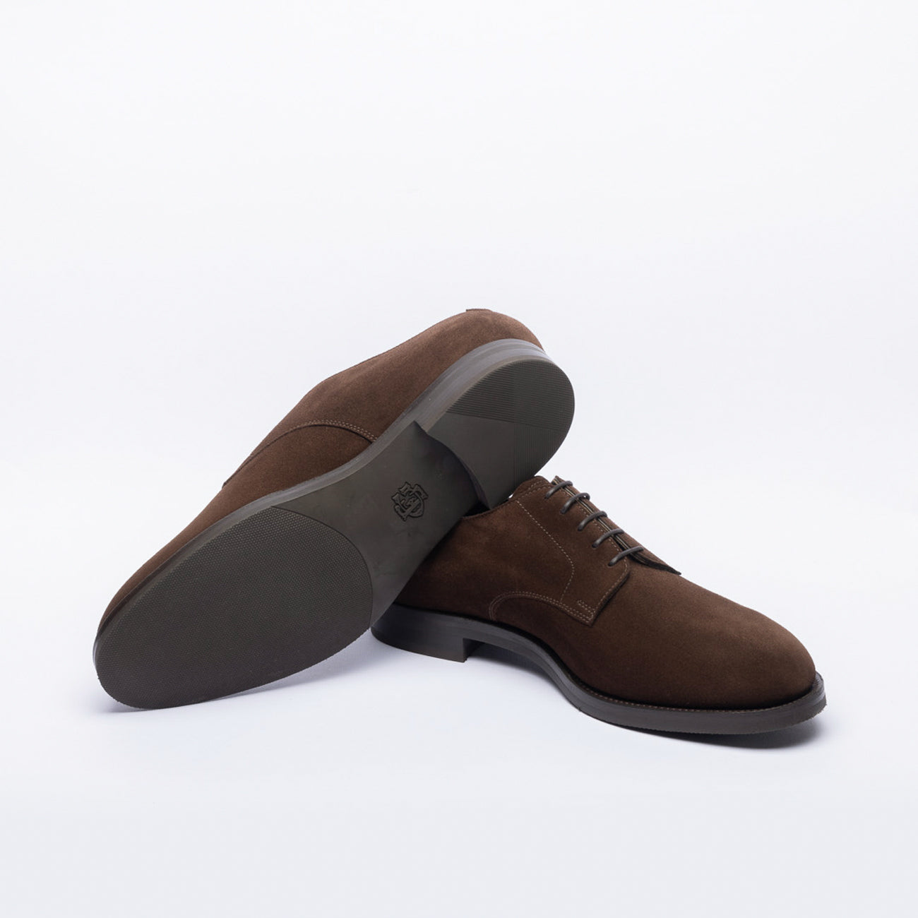 Stringata derby Edward Green Withworth in camoscio marrone