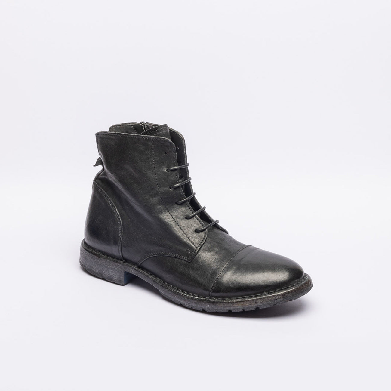 Stivale con zip Moma Minsk in pelle nera