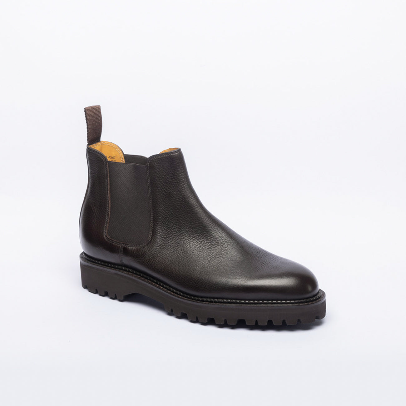 Stivale chelsea John Lobb Lawry in pelle martellata marrone
