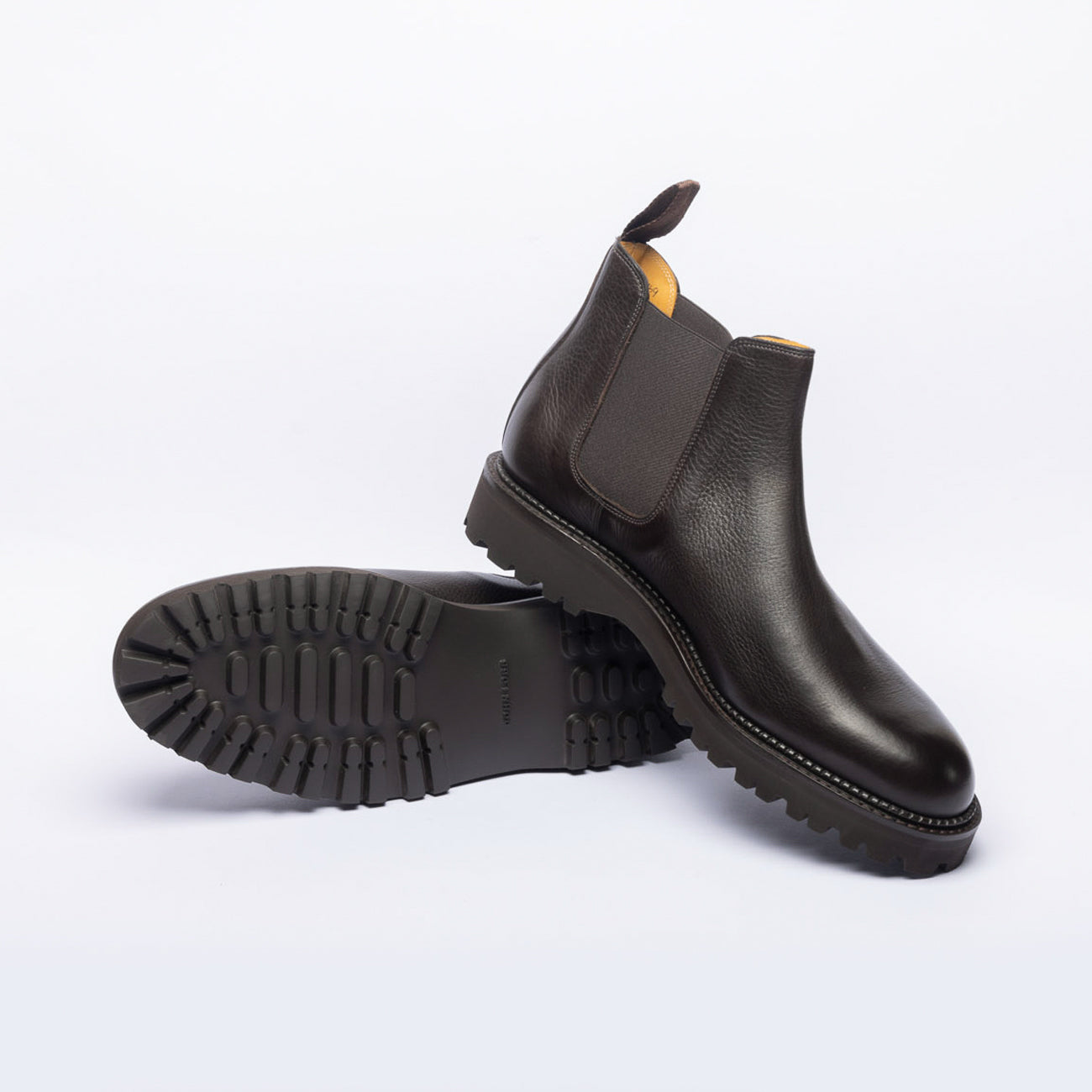 Stivale chelsea John Lobb Lawry in pelle martellata marrone