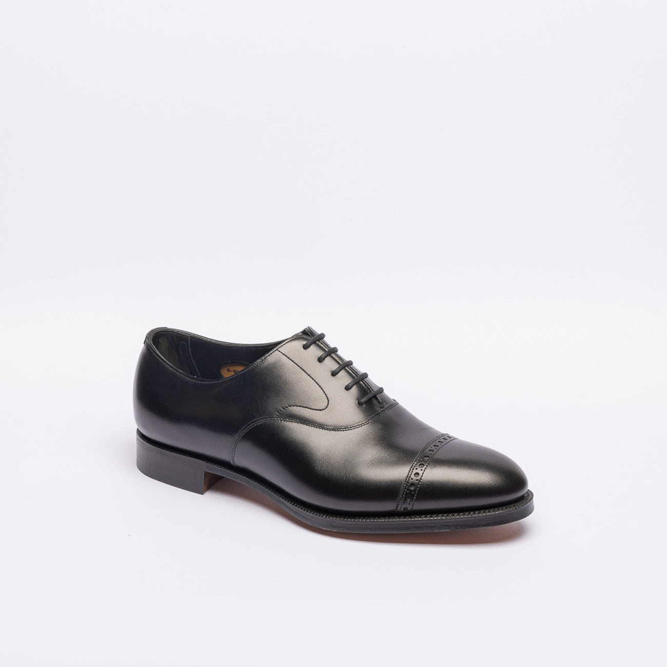Stringata oxford Edward Green Berkeley in pelle nera