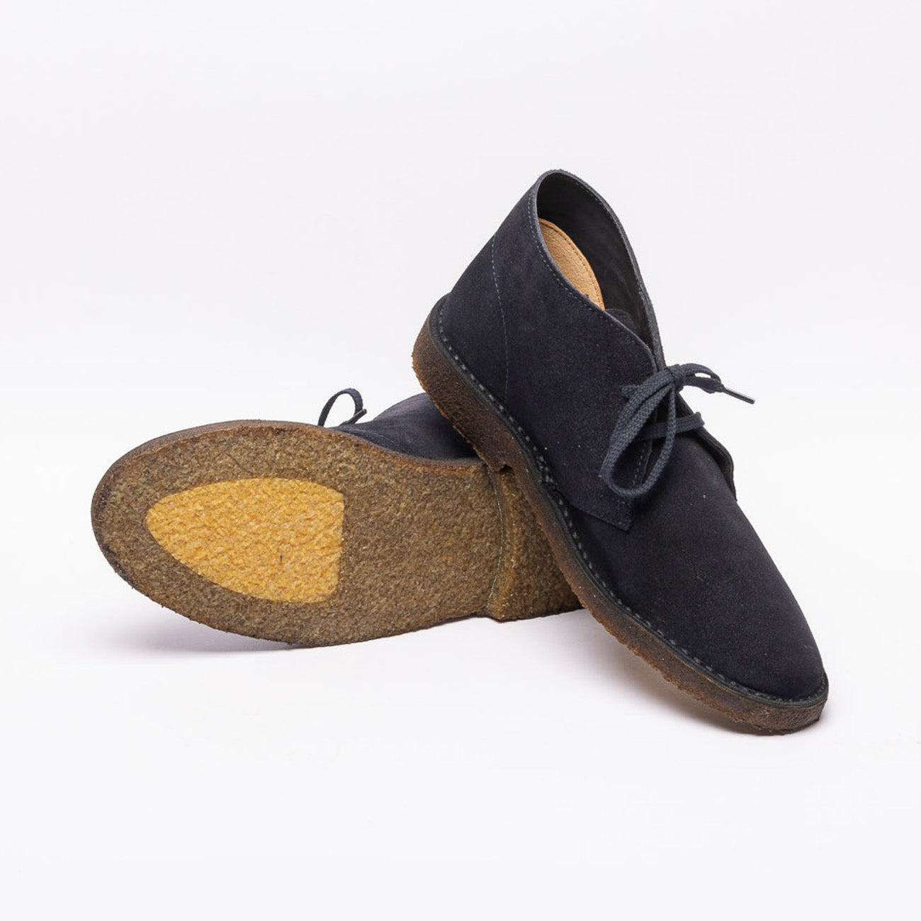 Stivale chukka Astorflex Montflex in camoscio blu