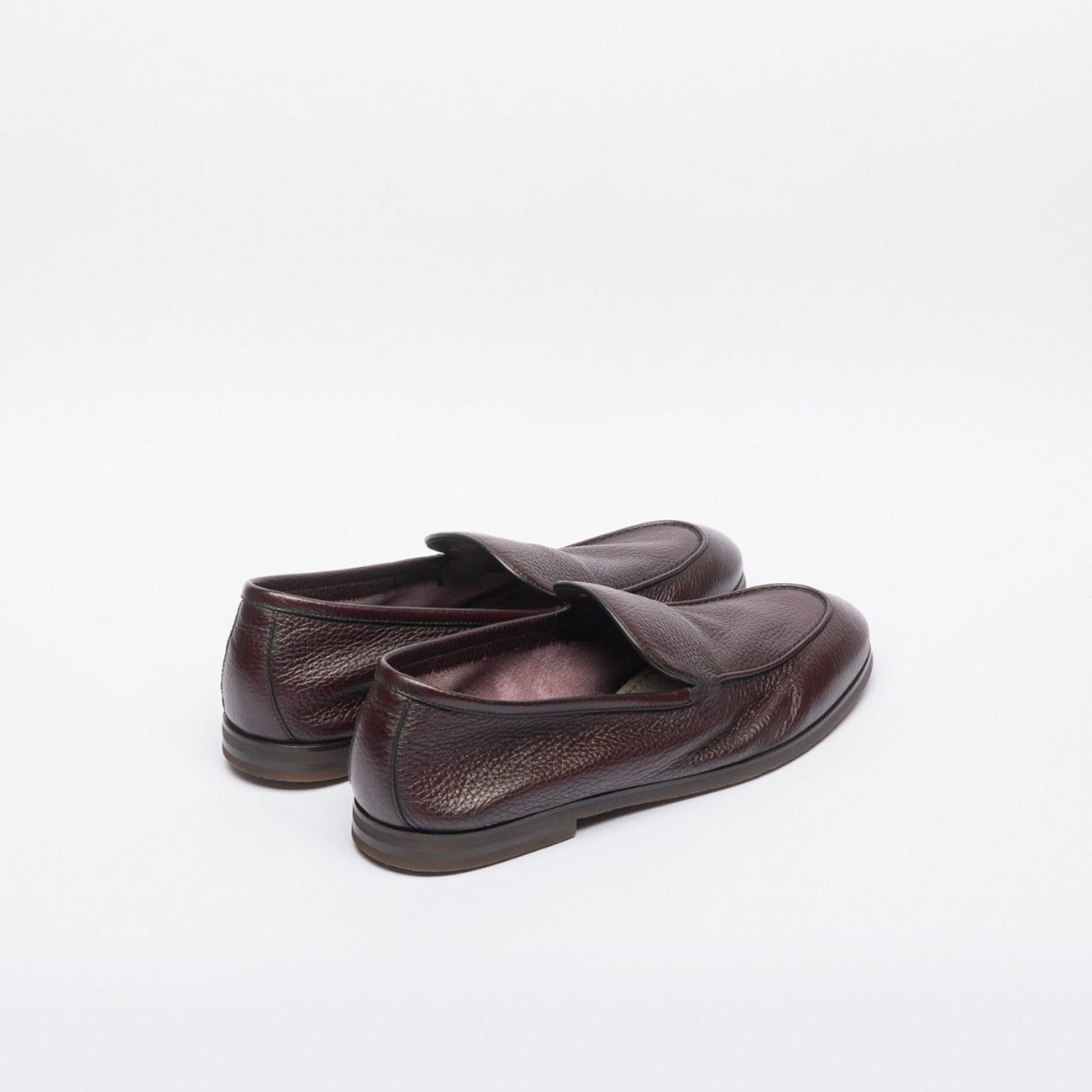 Mocassino slip-on Barrett 221U069 in pelle martellata bordeaux