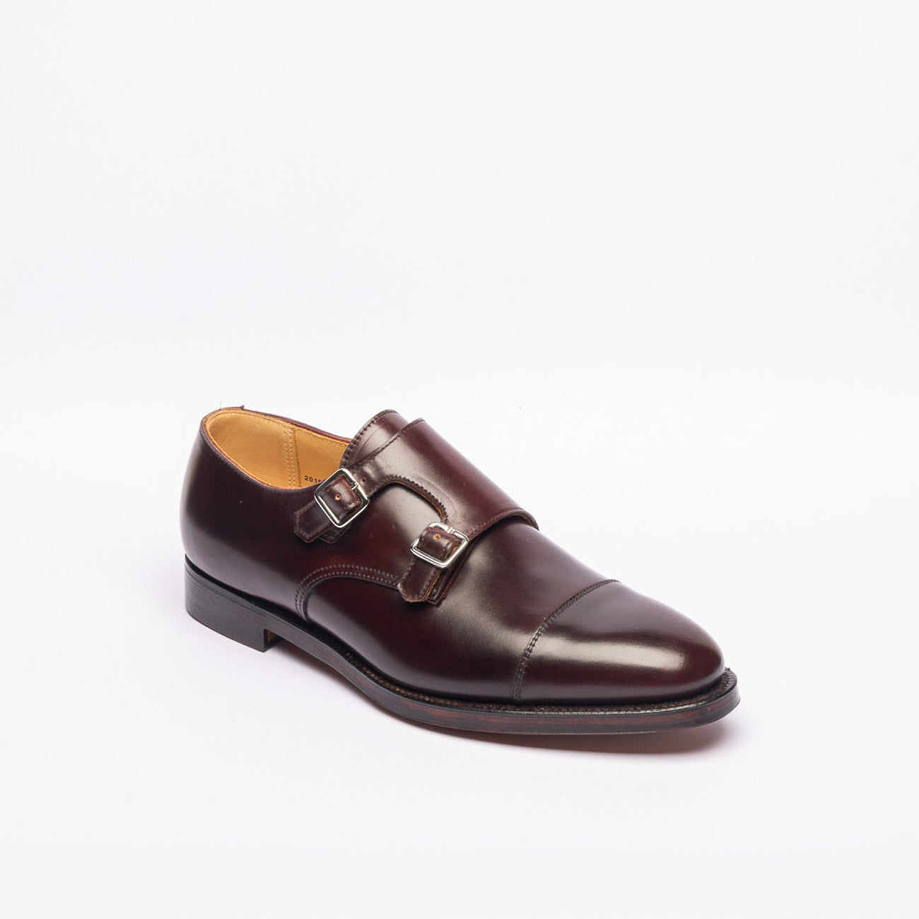 Doppia fibbia John Lobb Lowndes in pelle di cavallo bordeaux