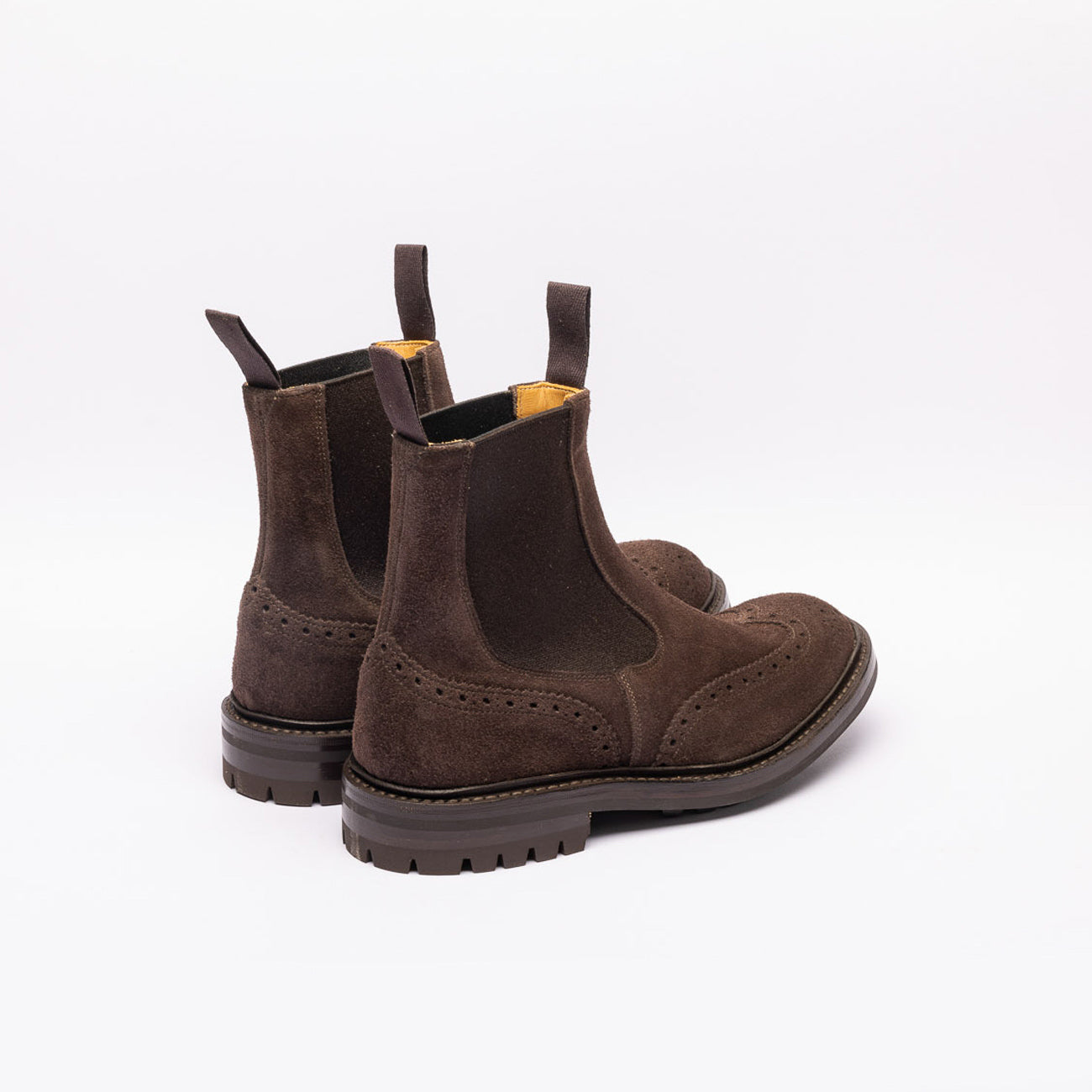 Stivale chelsea Tricker's Henry in camoscio marrone