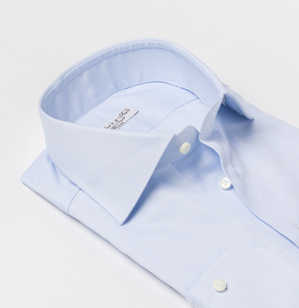 Camicia classica Tailor's & Ties in cotone azzurro