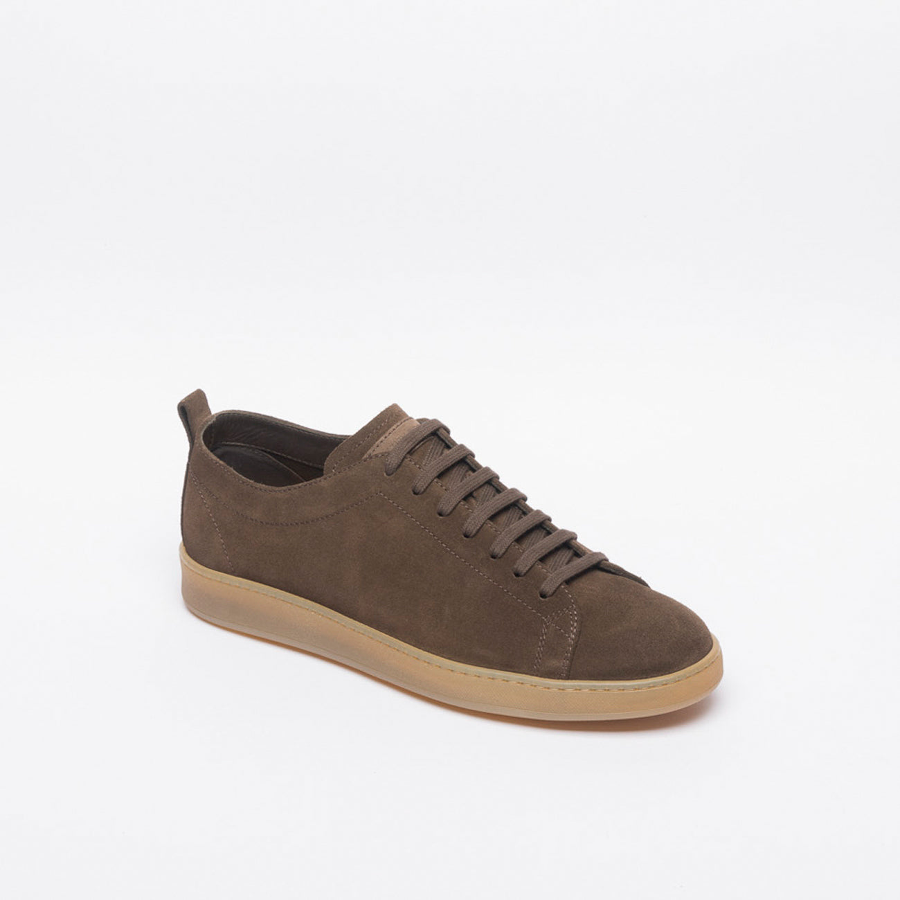 Sneaker elegante Blu Barrett Riva in camoscio marrone