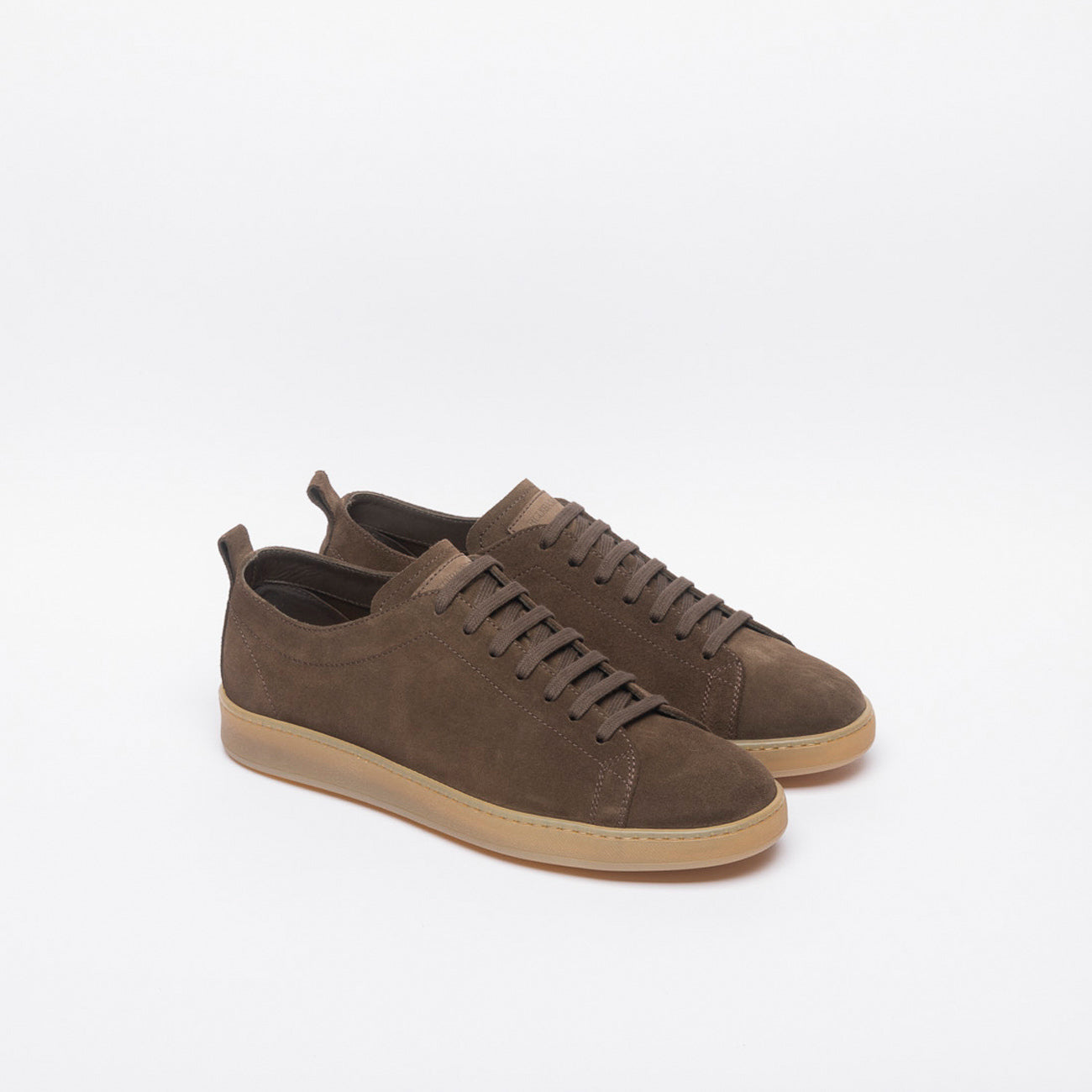 Sneaker elegante Blu Barrett Riva in camoscio marrone