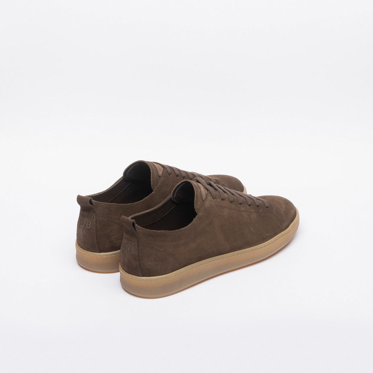Sneaker elegante Blu Barrett Riva in camoscio marrone