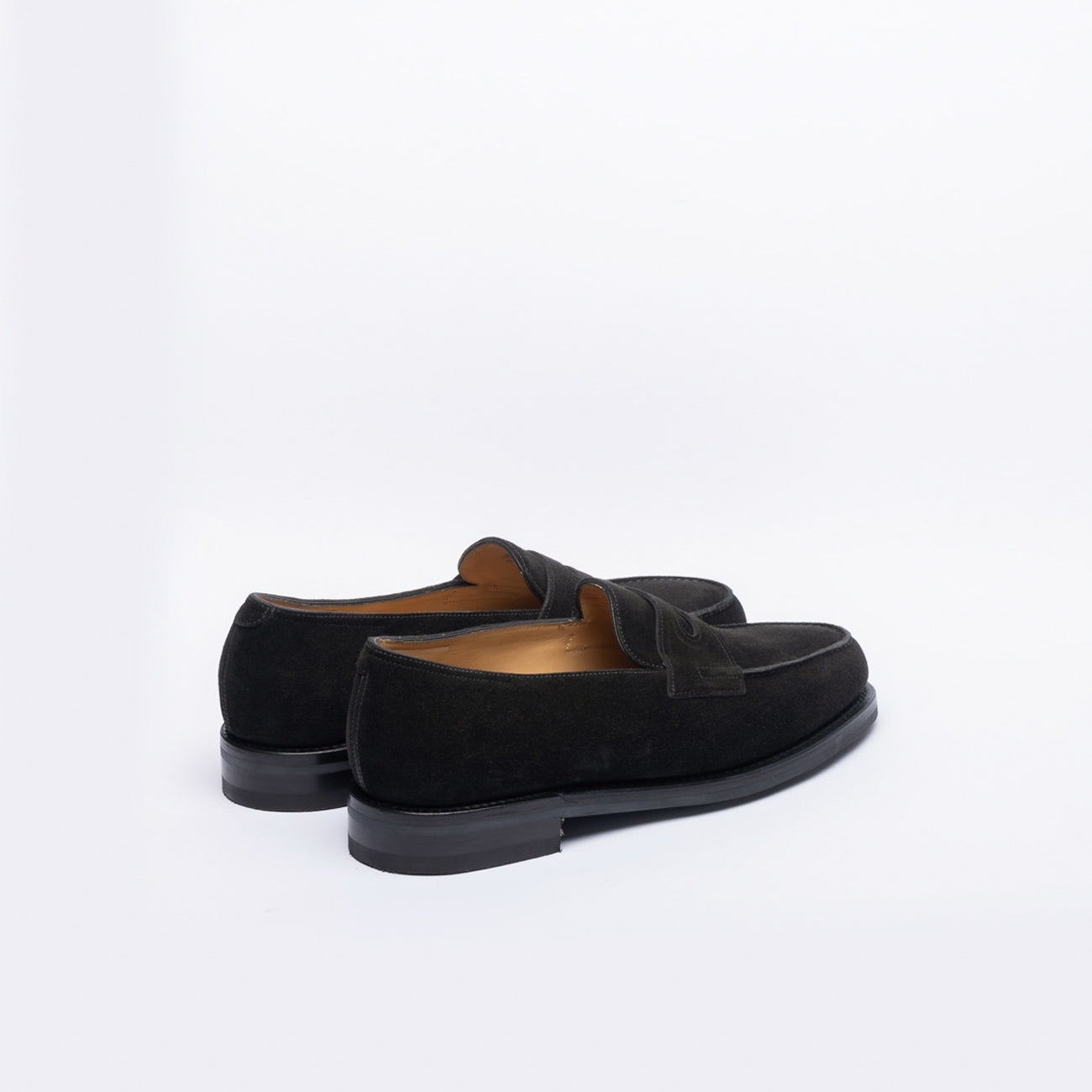 Mocassino penny John Lobb Lopez in camoscio nero