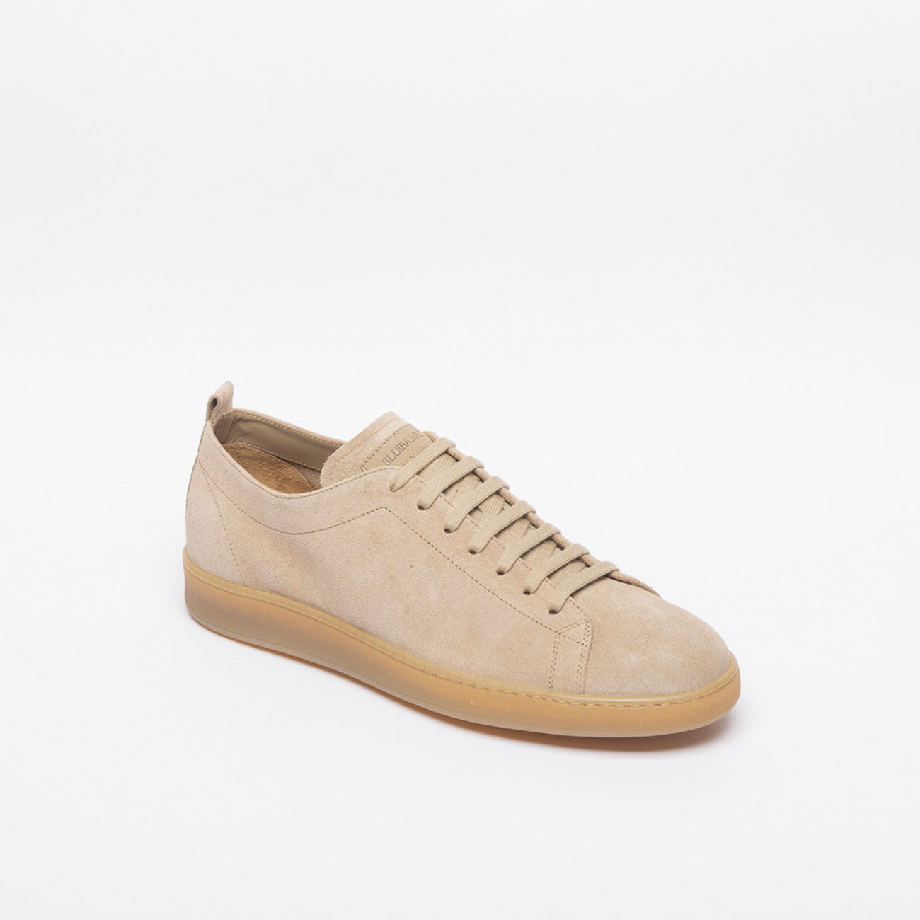 Sneaker elegante Blu Barrett Riva in camoscio beige