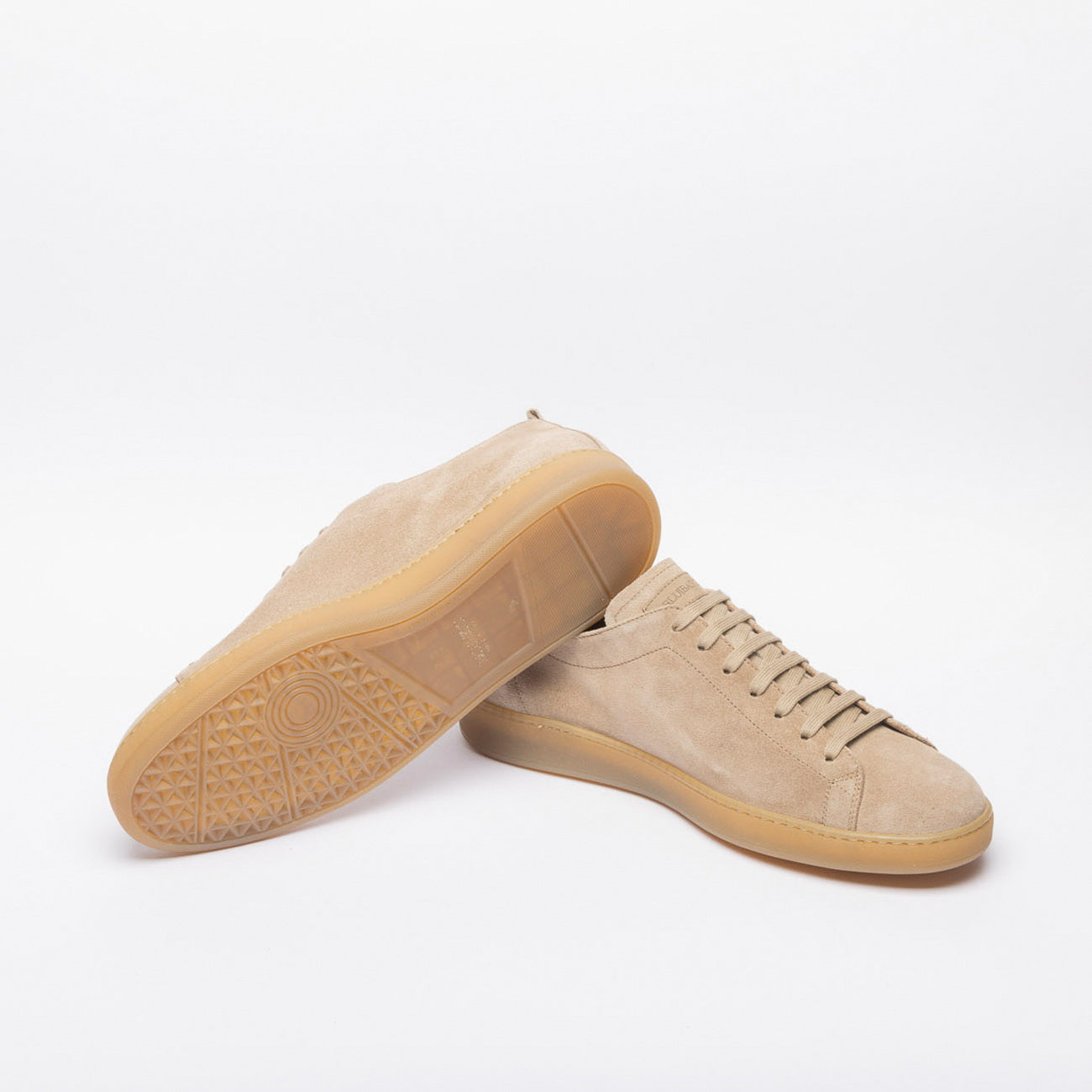 Sneaker elegante Blu Barrett Riva in camoscio beige