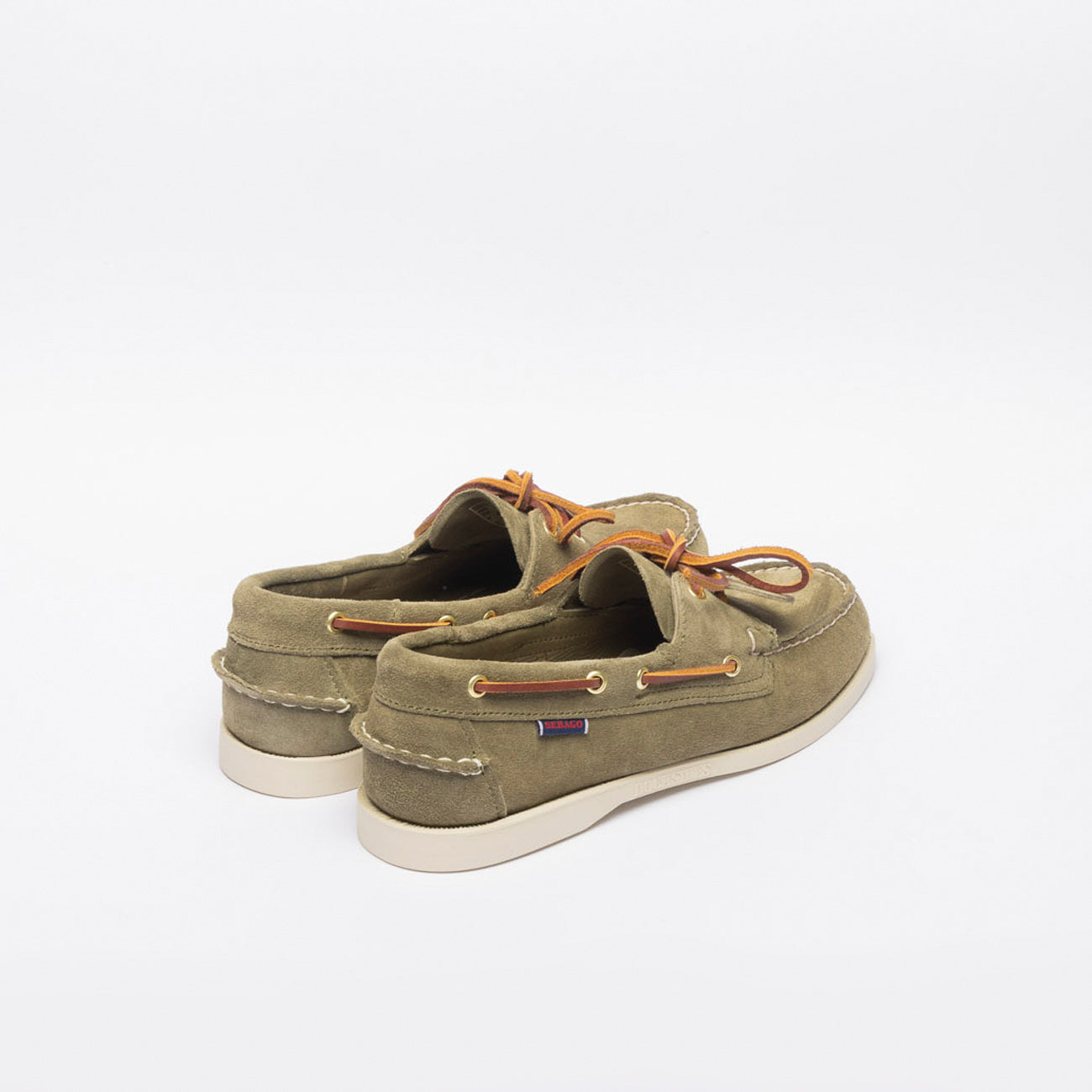 Mocassino da barca Sebago Portalnd Artisan in camoscio verde