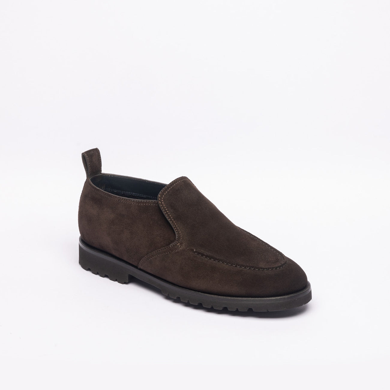 Stivale slip-on Barrtett 241U055 in camoscio marrone