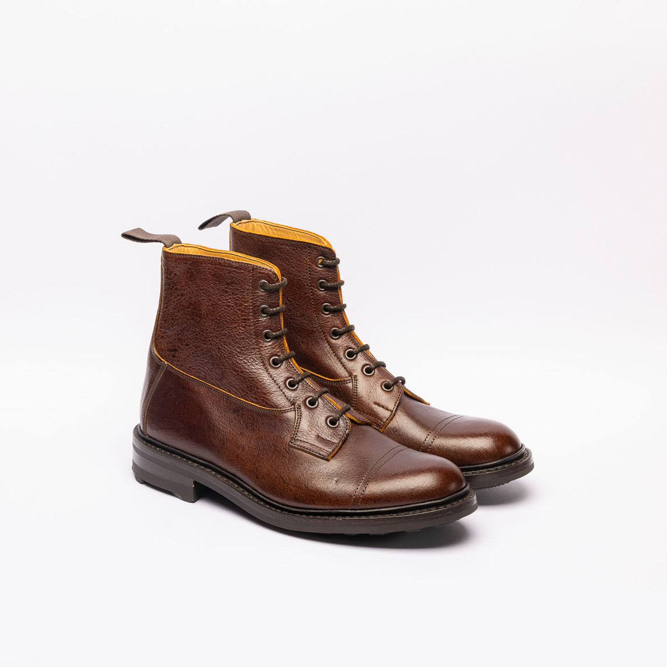 Stivale derby Grassmere in pelle marrone