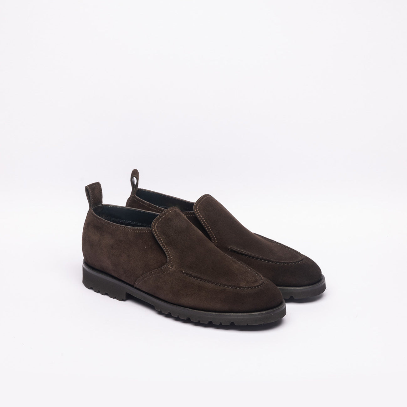 Stivale slip-on Barrtett 241U055 in camoscio marrone