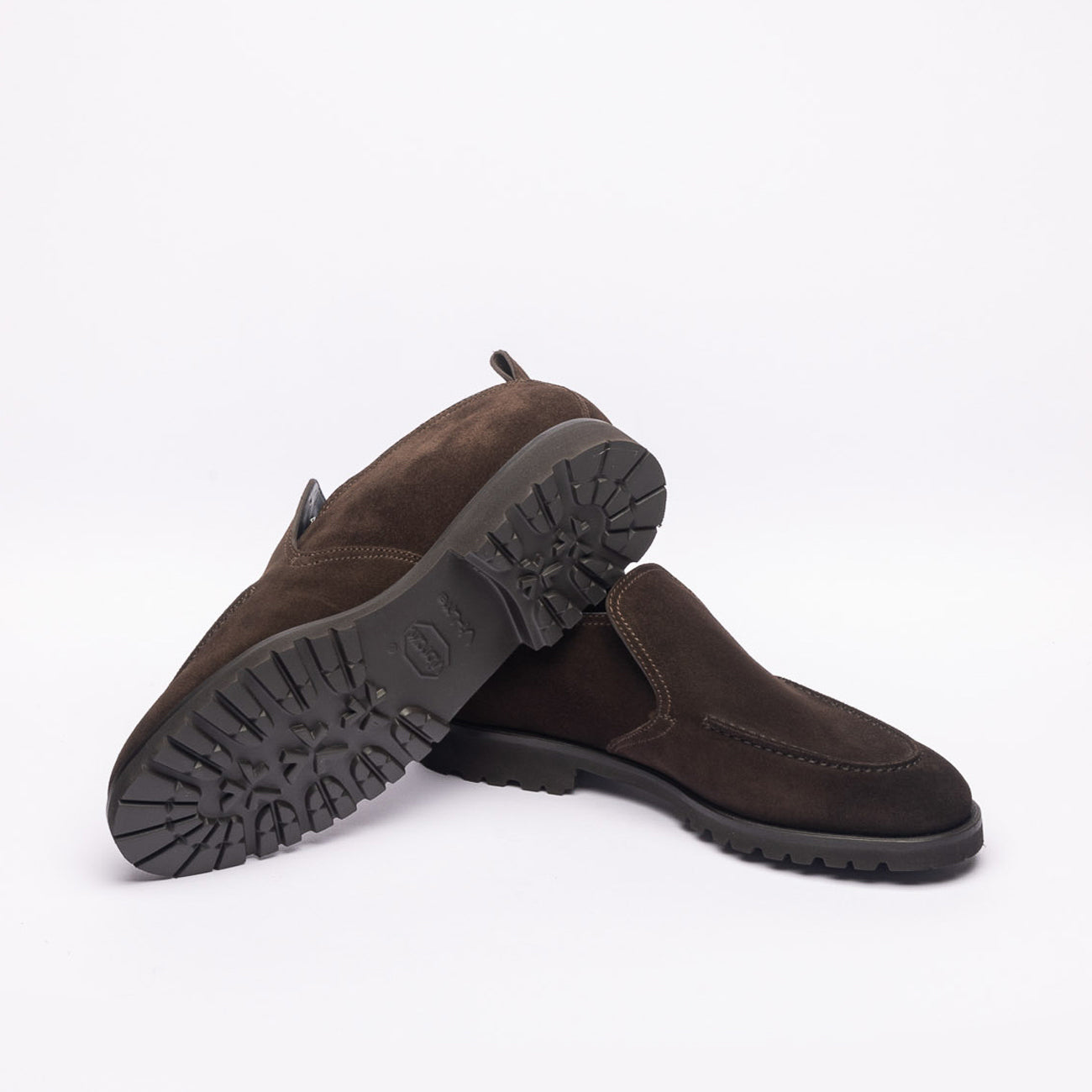 Stivale slip-on Barrtett 241U055 in camoscio marrone