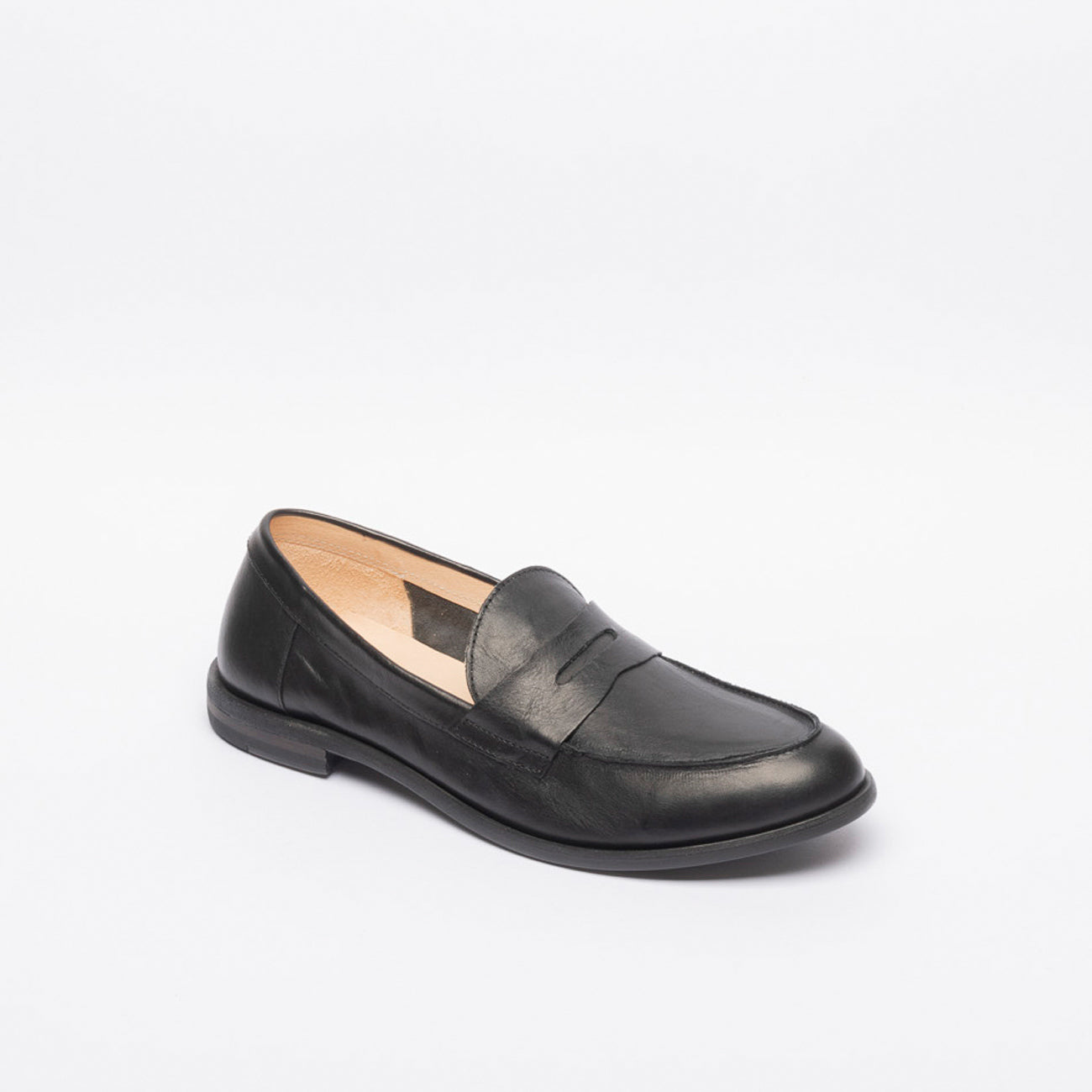 Mocassino penny Astorflex Dartflex in pelle nera