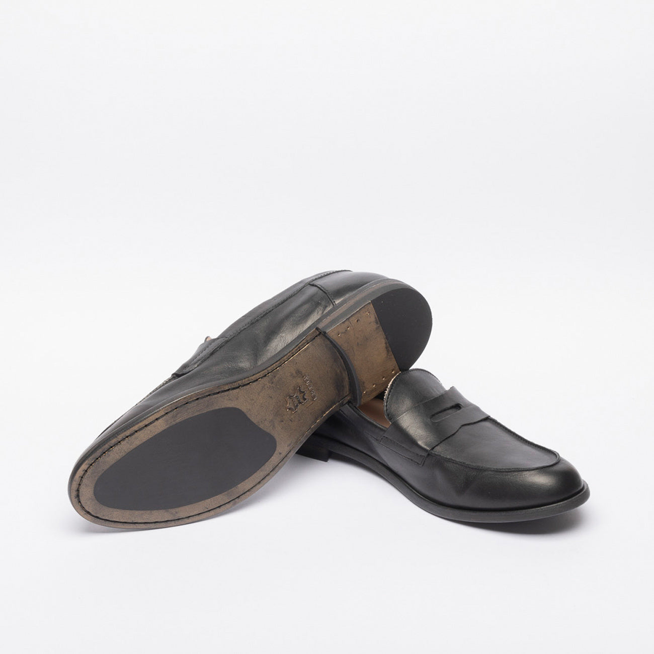 Mocassino penny Astorflex Dartflex in pelle nera