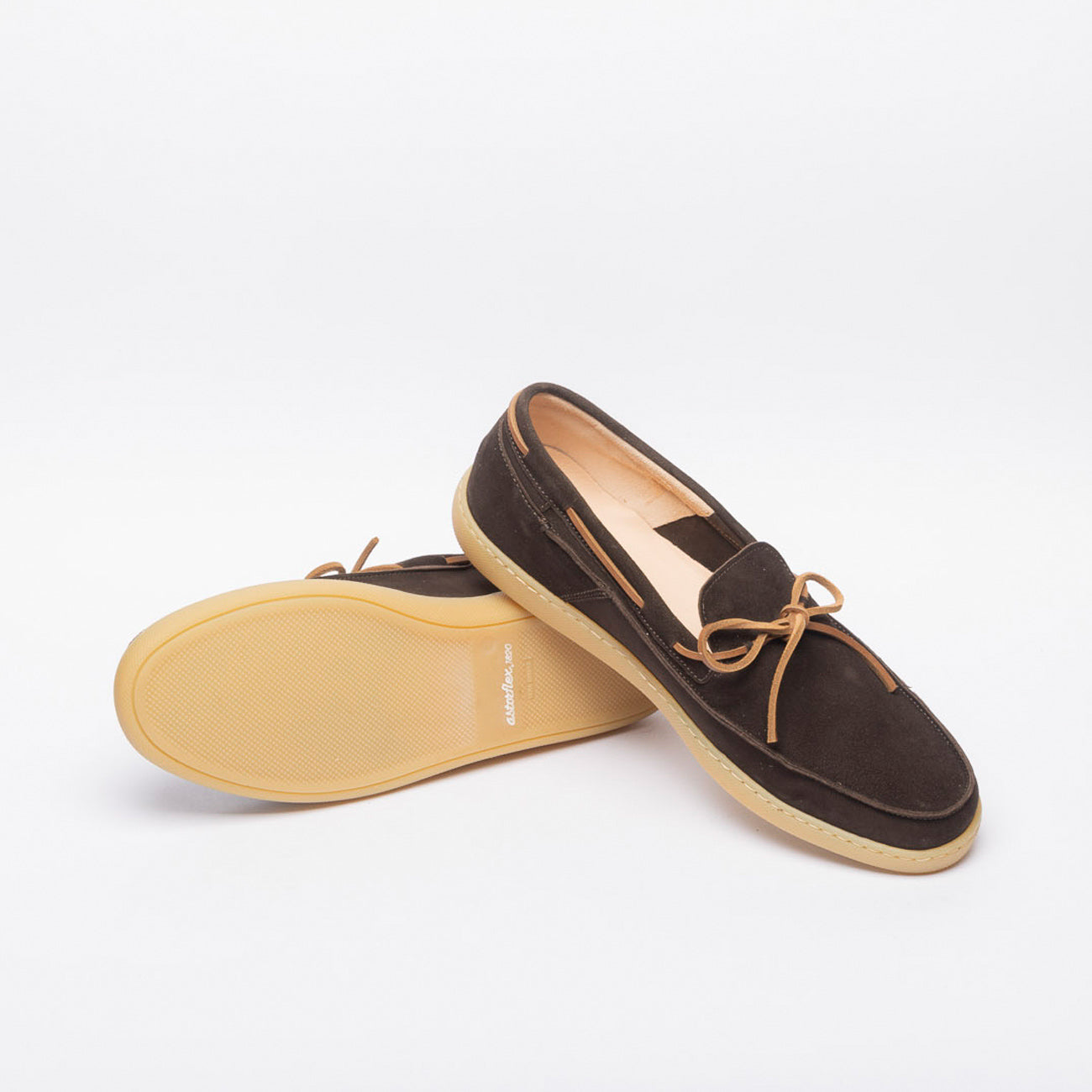 Mocassino da barca Astorflex Rivaflex in camoscio marrone