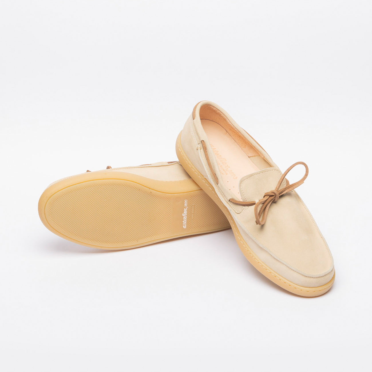 Mocassino da barca Astorflex Rivaflex in camoscio beige